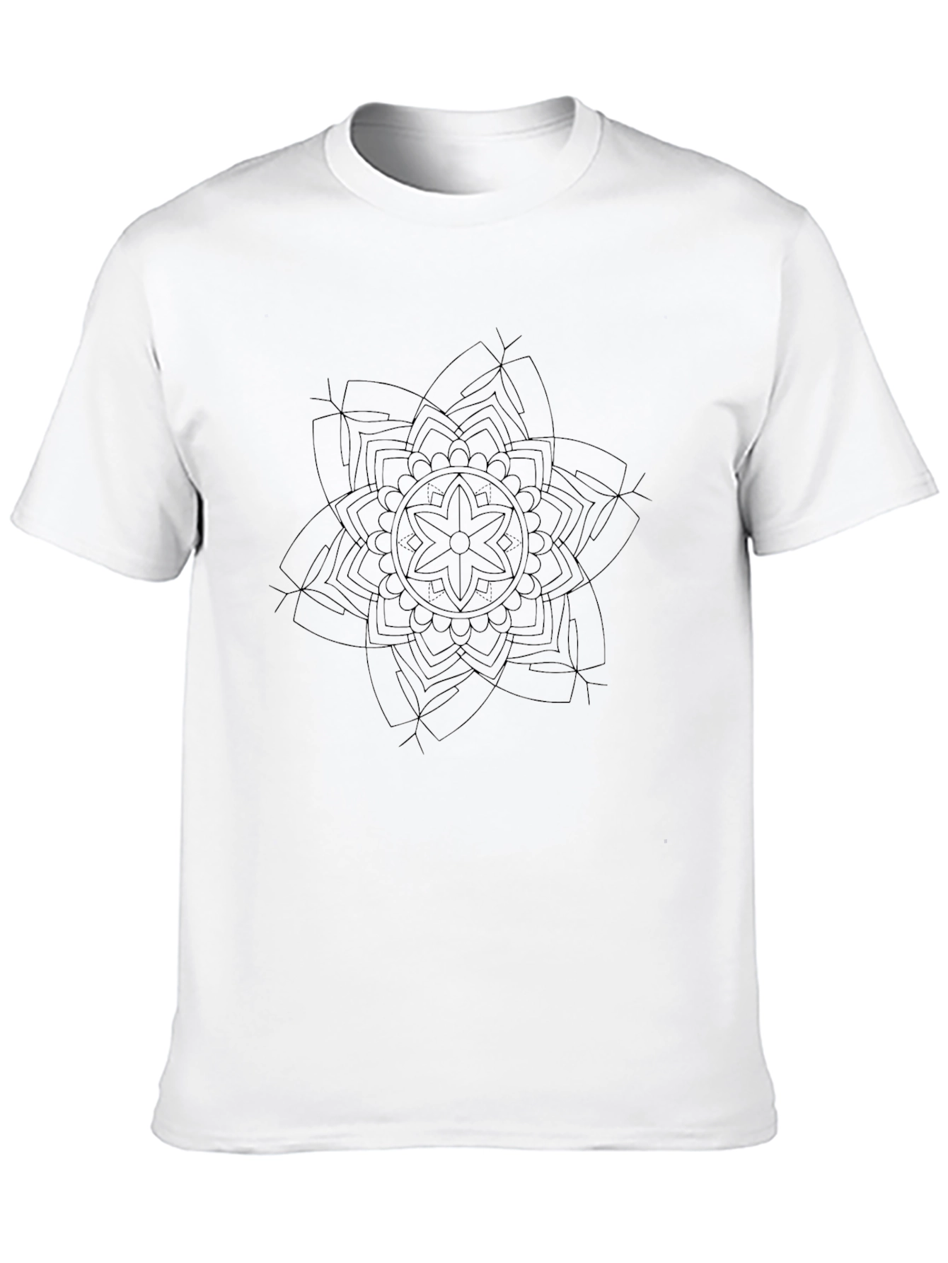 Black Mandala Graphic Tee - Stylish Comfort