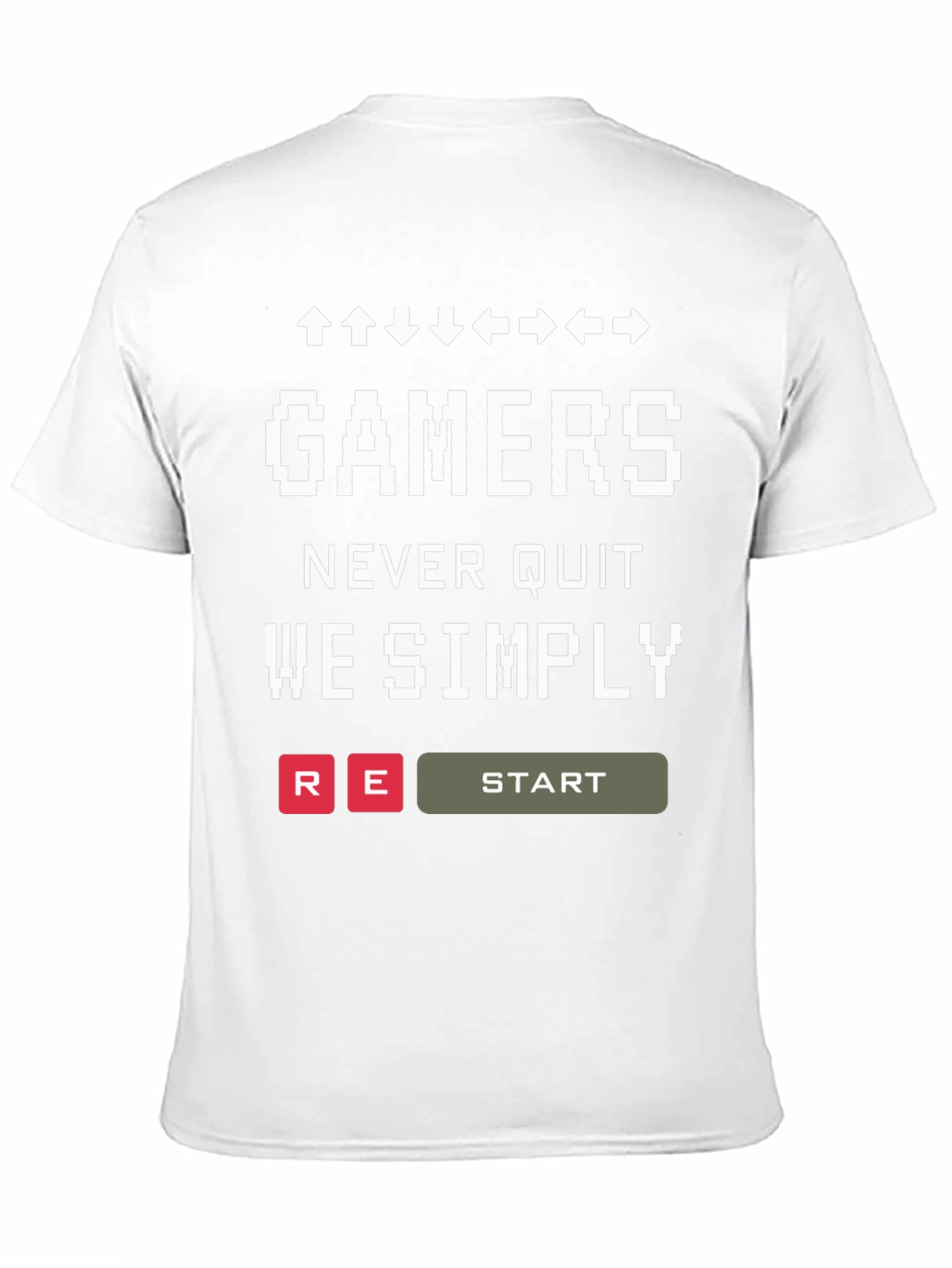 Gamers Never Quit T-Shirt - Retro Gaming Tee