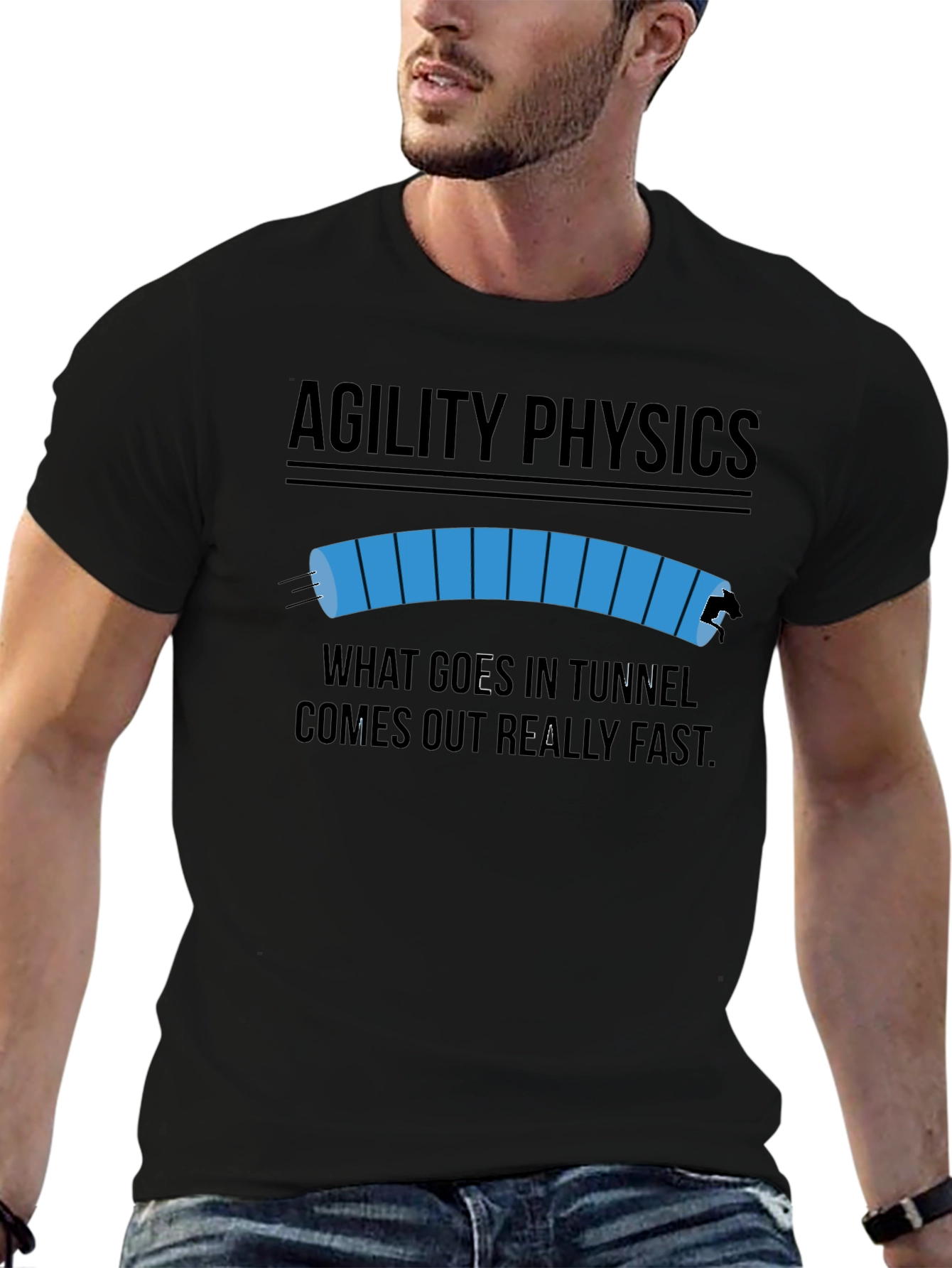 Agility Physics T-Shirt - Funny Dog Agility Tee
