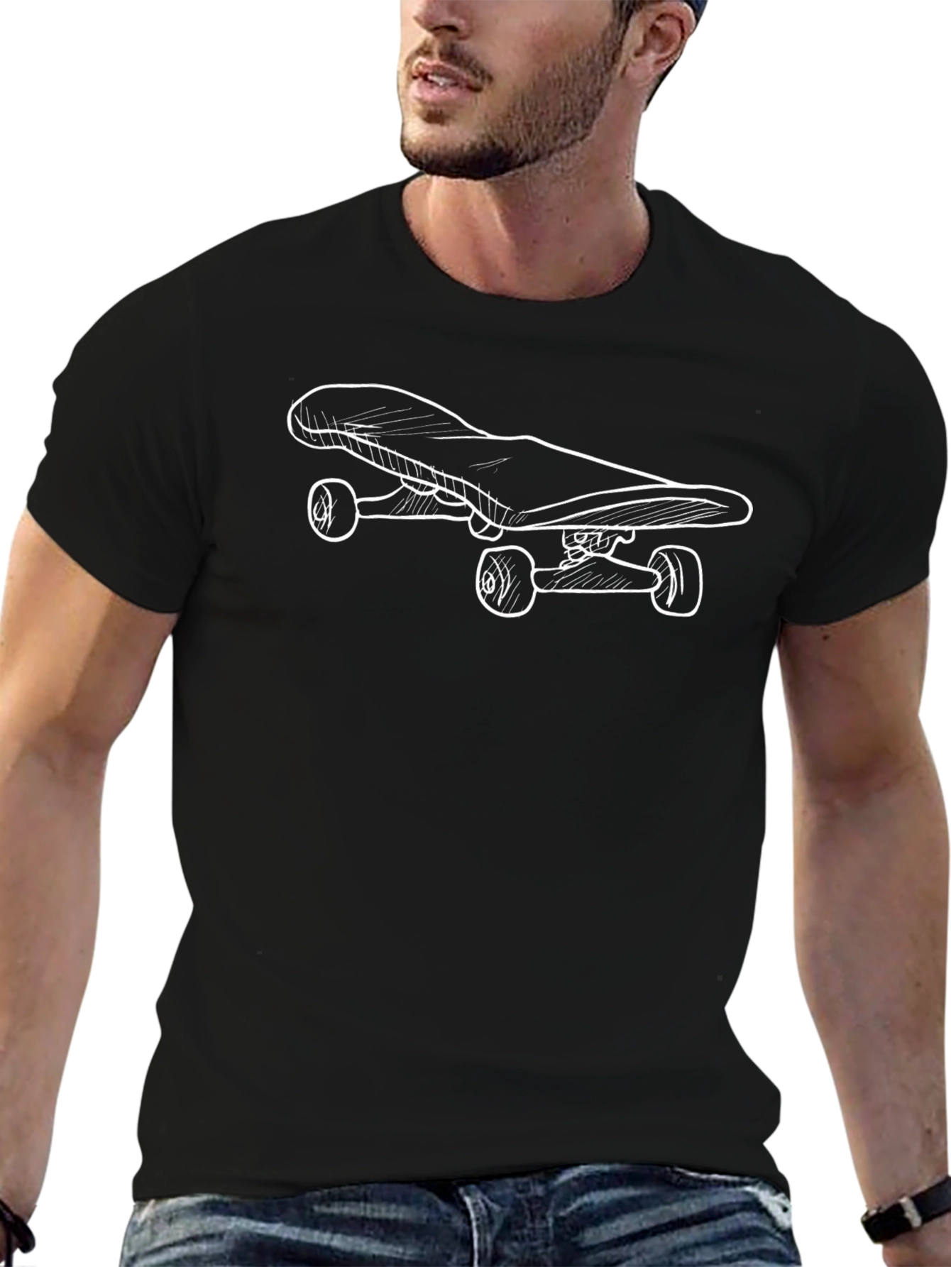 Skateboard Graphic Tee - Cool Casual Style