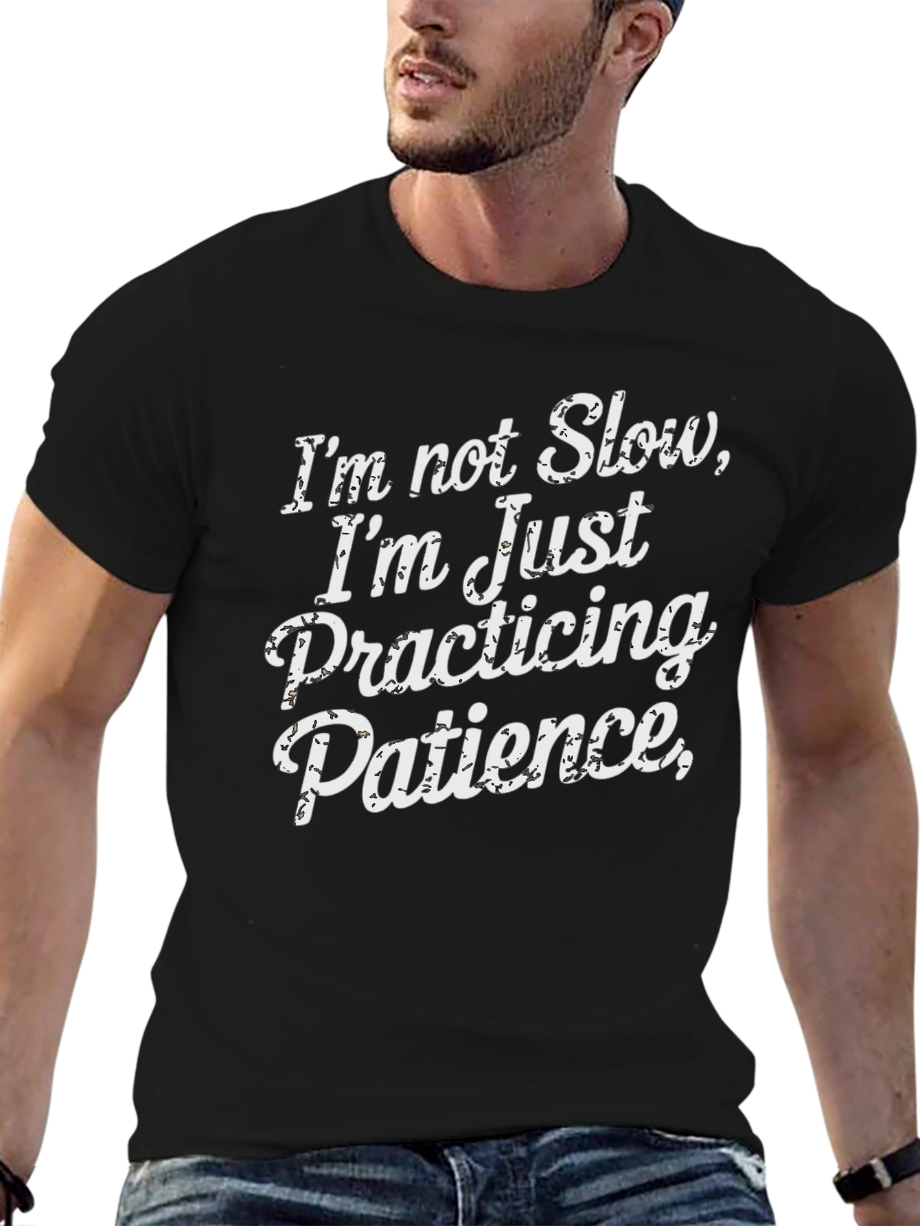 Funny Patience Quote Black T-Shirt