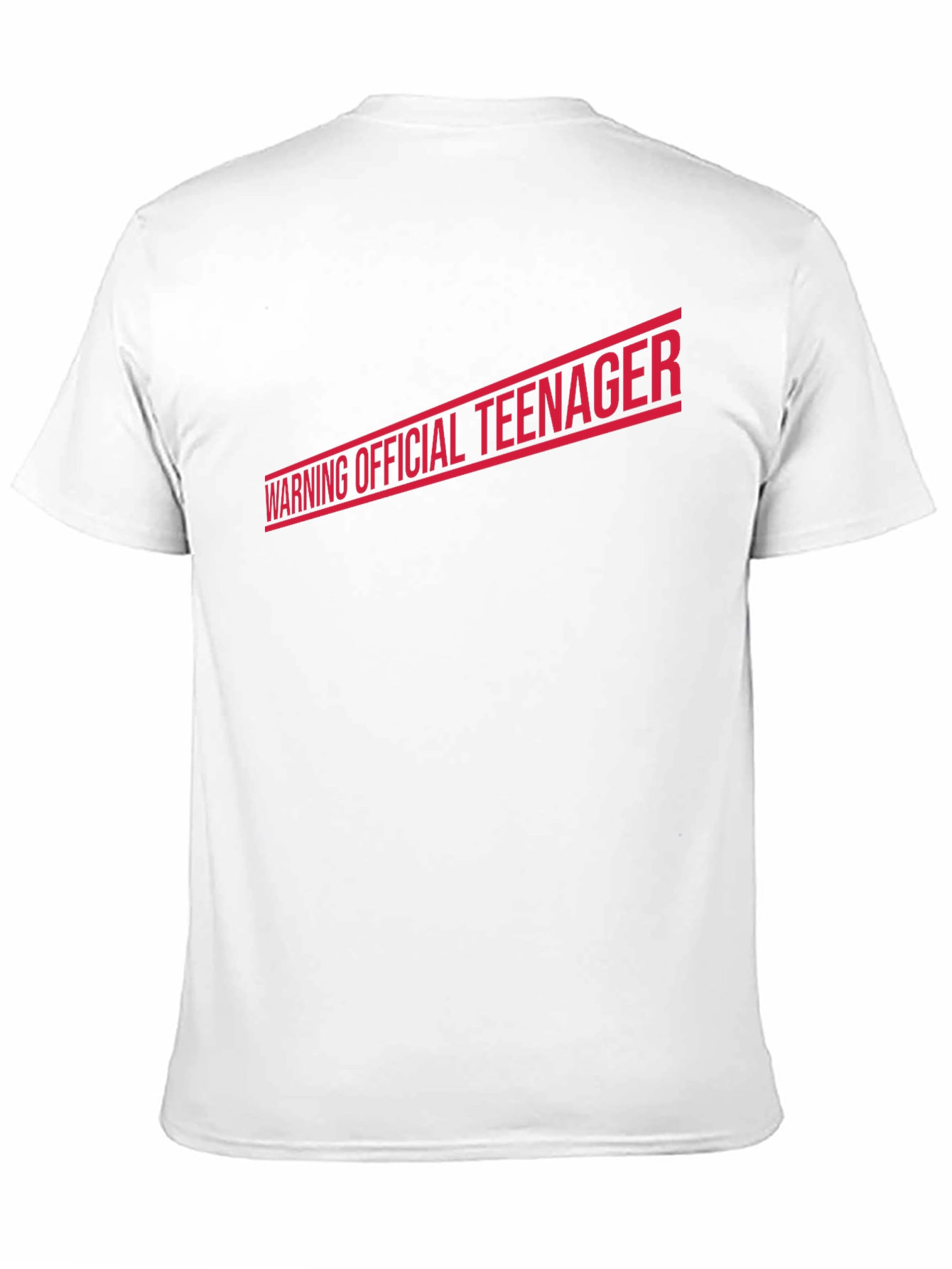 Warning Official Teenager T-Shirt - Black