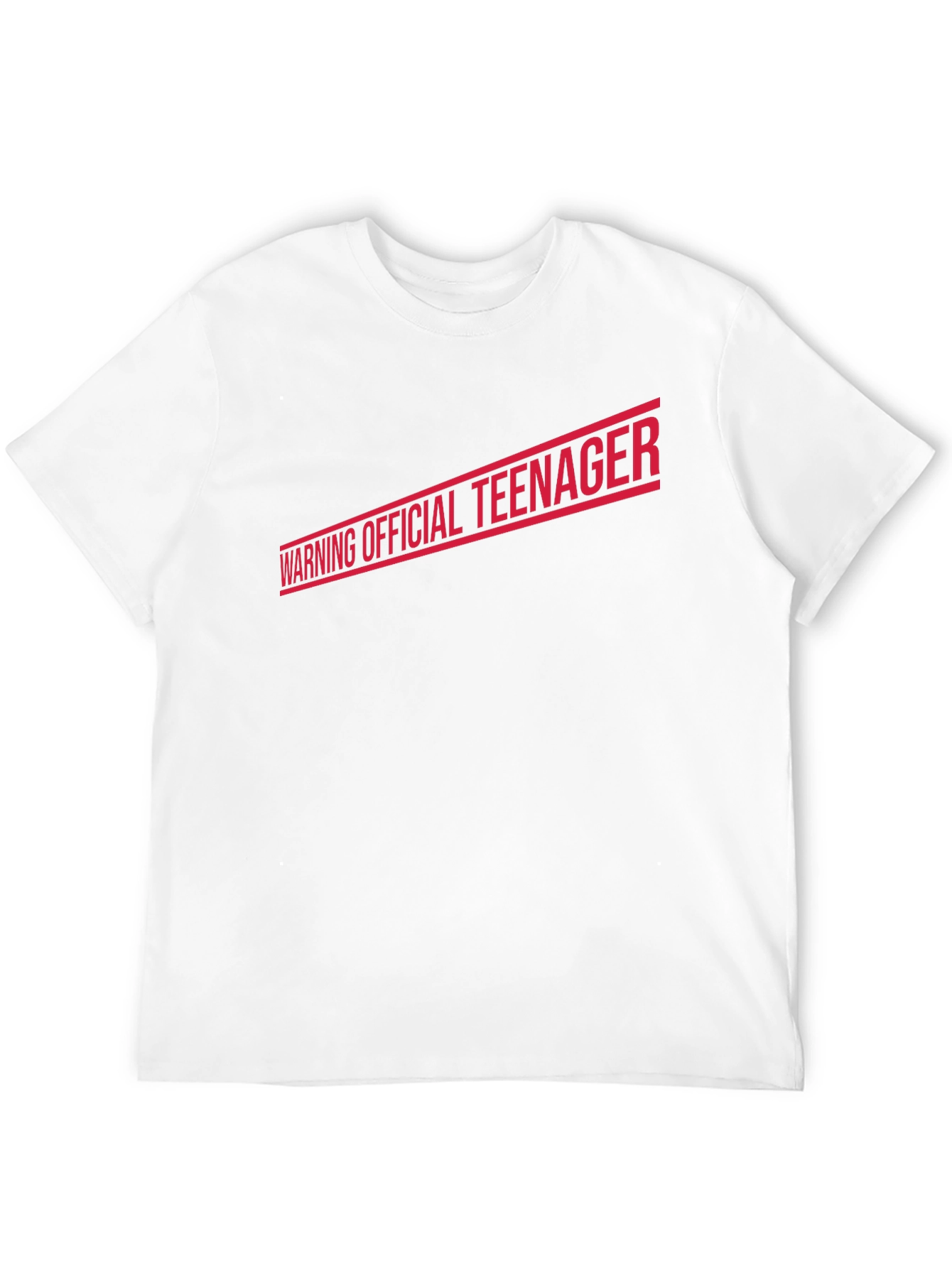 Warning Official Teenager T-Shirt - Black