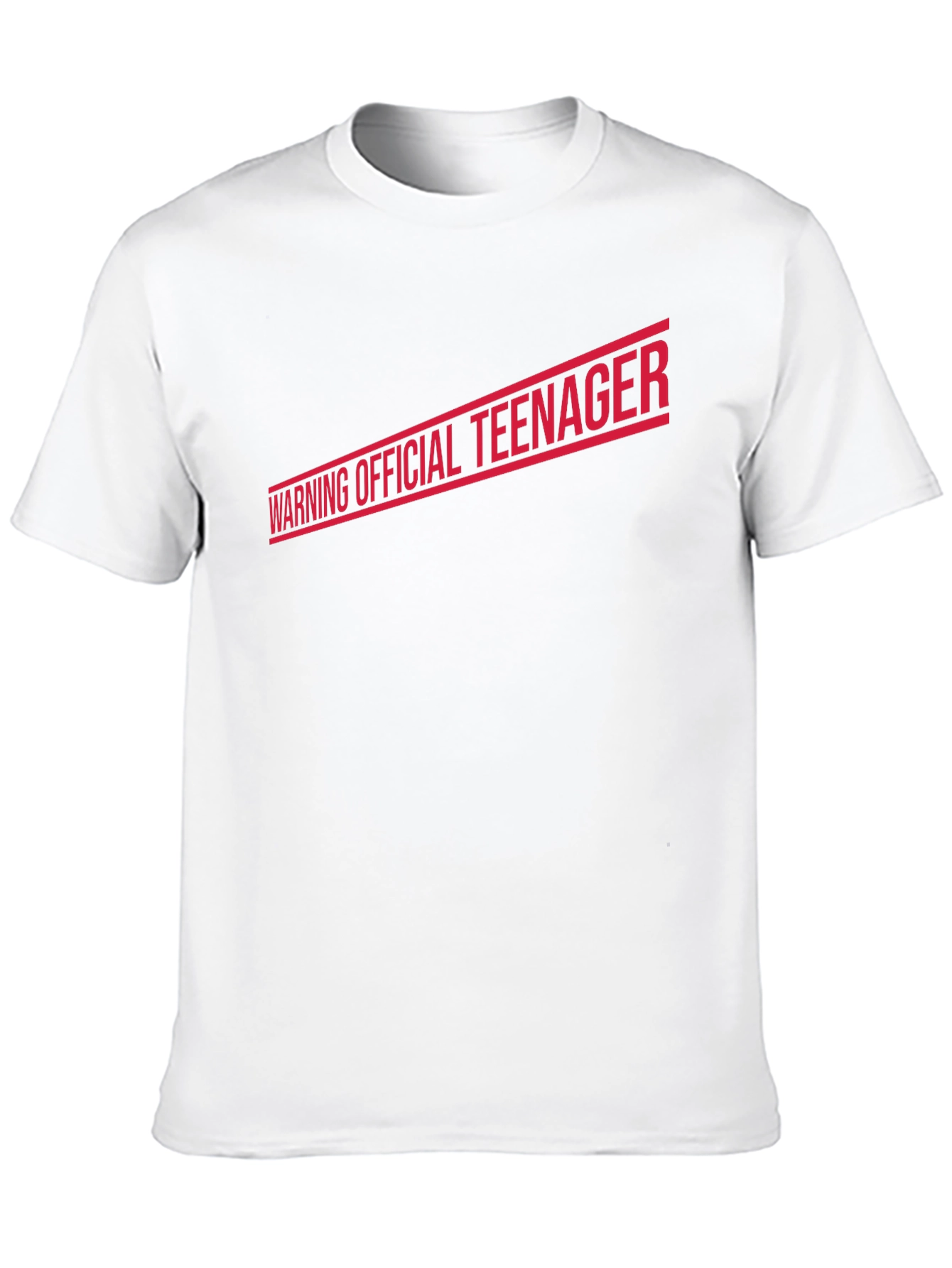 Warning Official Teenager T-Shirt - Black