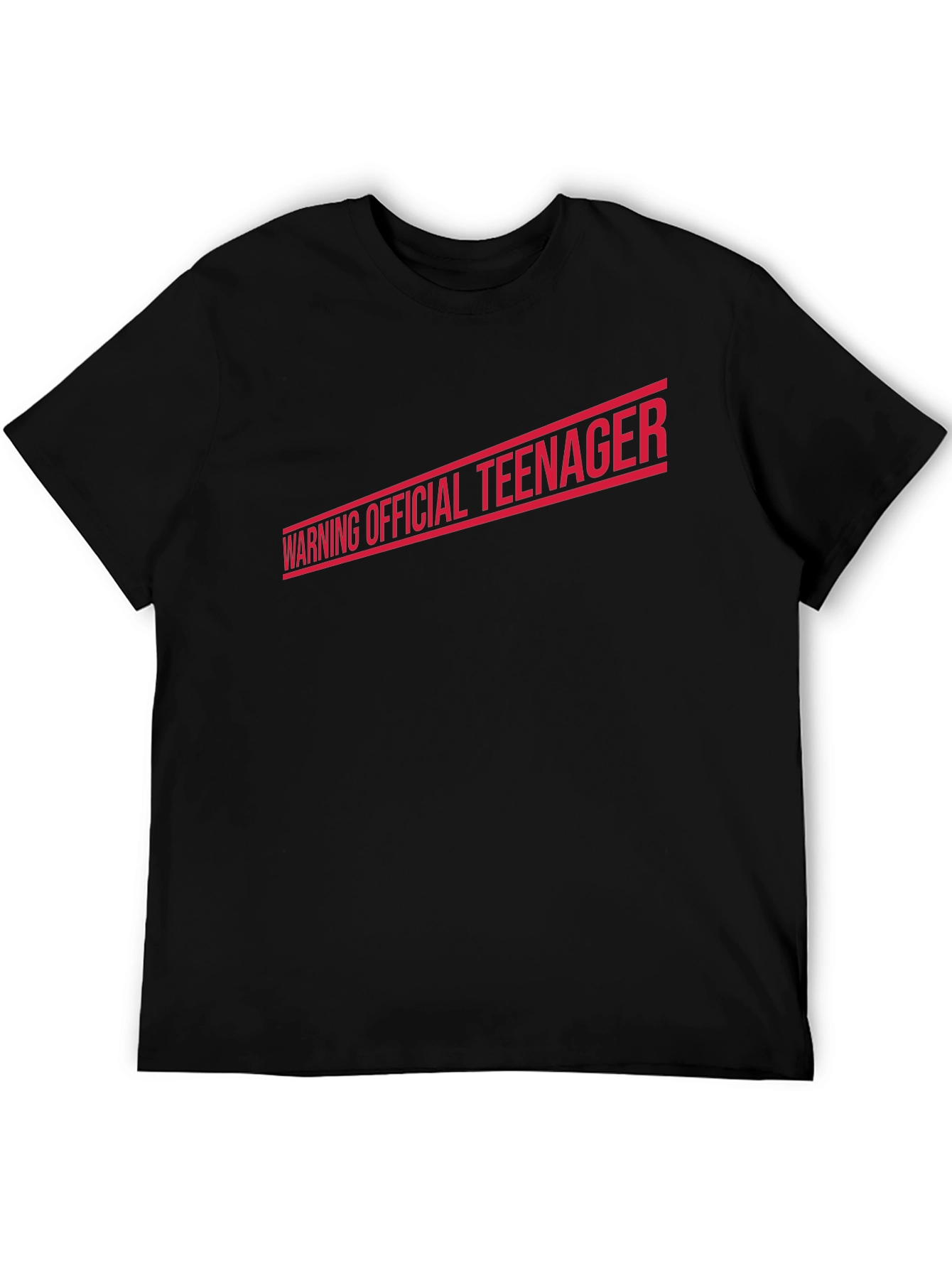 Warning Official Teenager T-Shirt - Black
