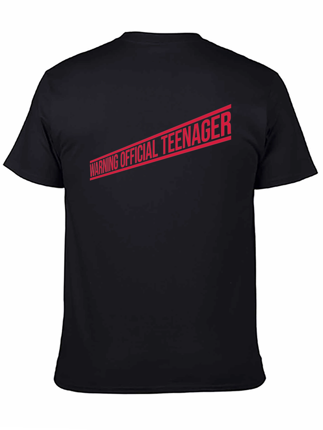 Warning Official Teenager T-Shirt - Black