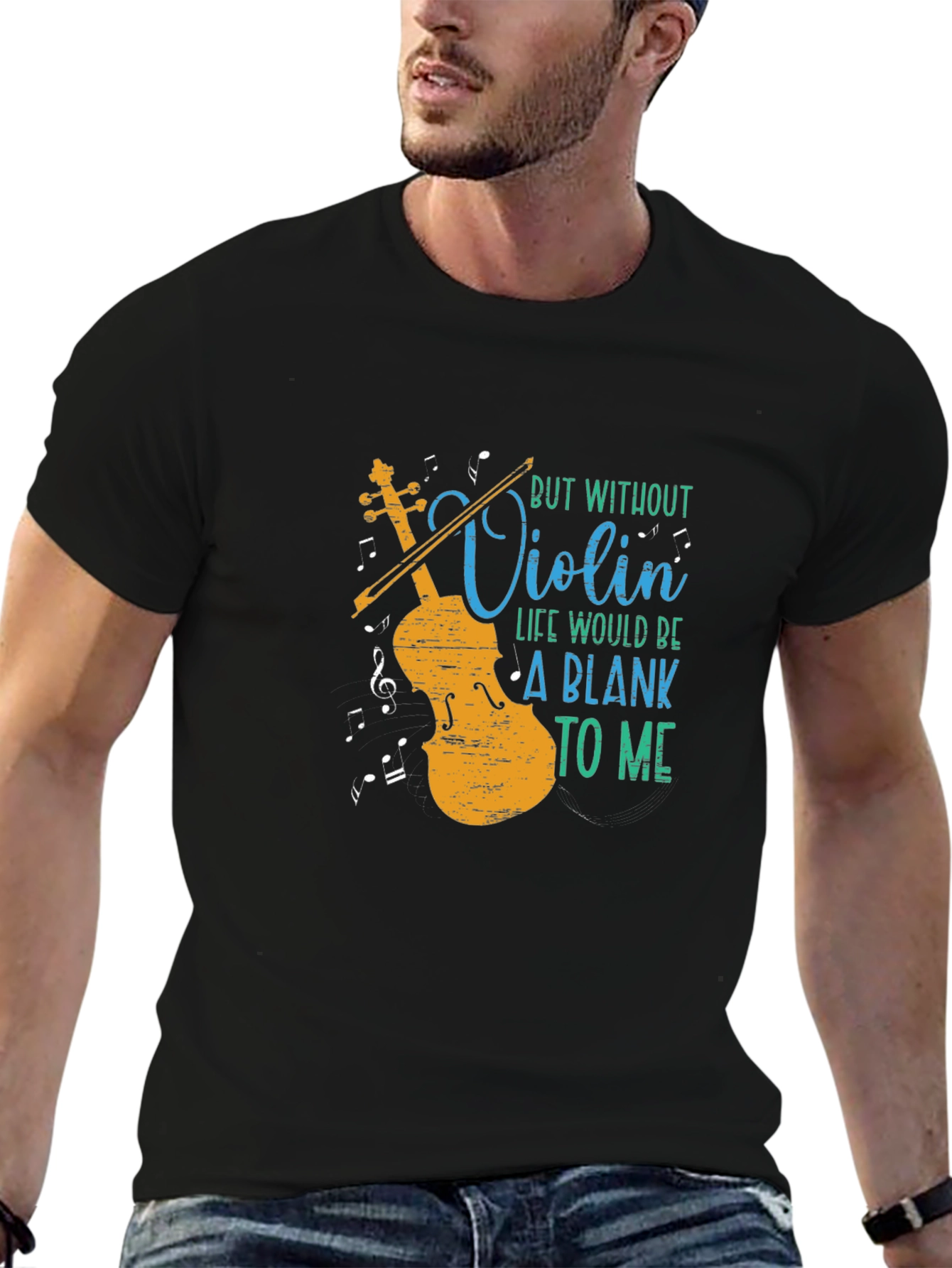 Violin Music Lover T-Shirt - Blank Without You