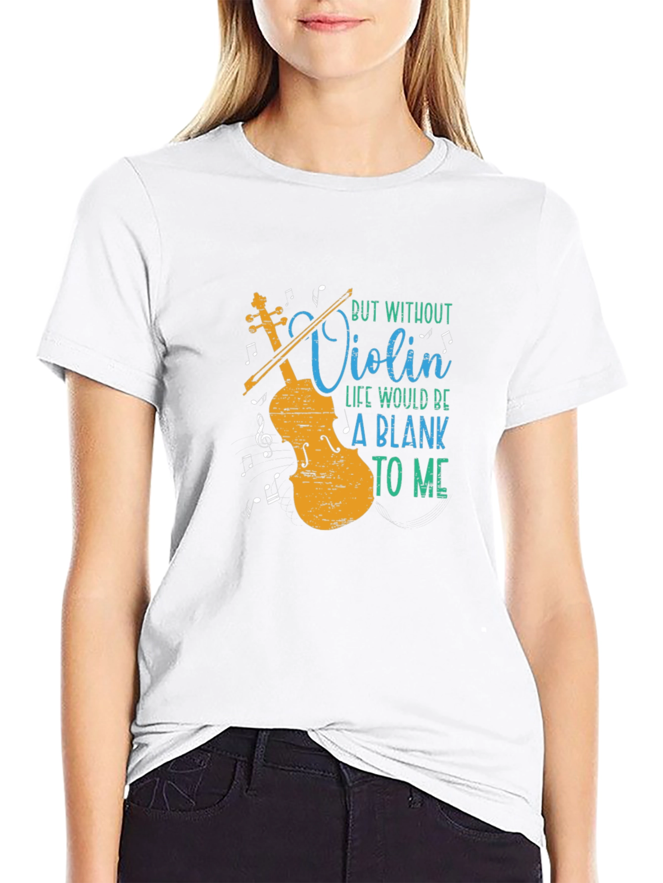 Violin Music Lover T-Shirt - Blank Without You