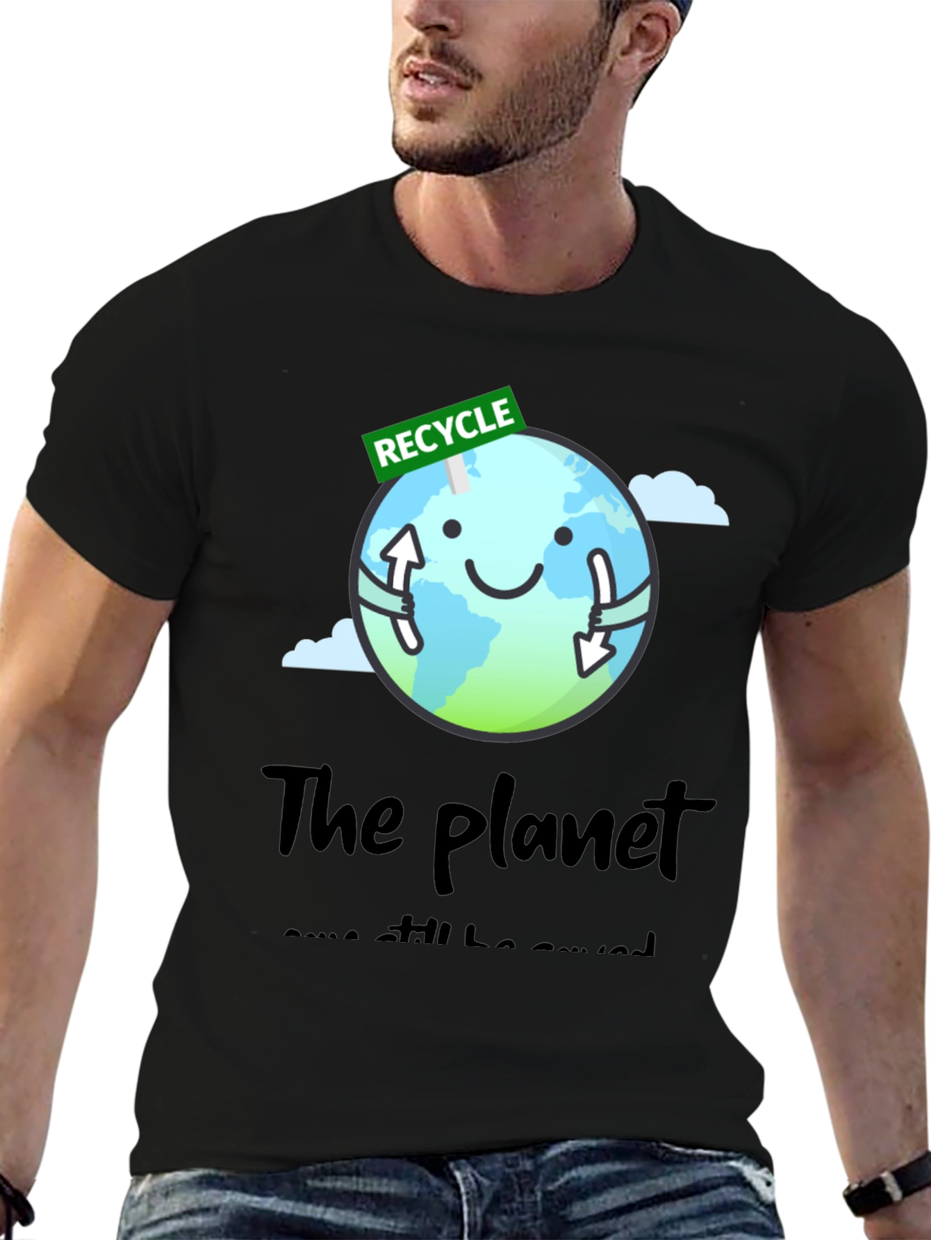 Eco-Friendly Recycle Earth Graphic Tee