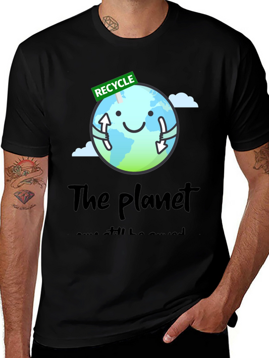 Eco-Friendly Recycle Earth Graphic Tee