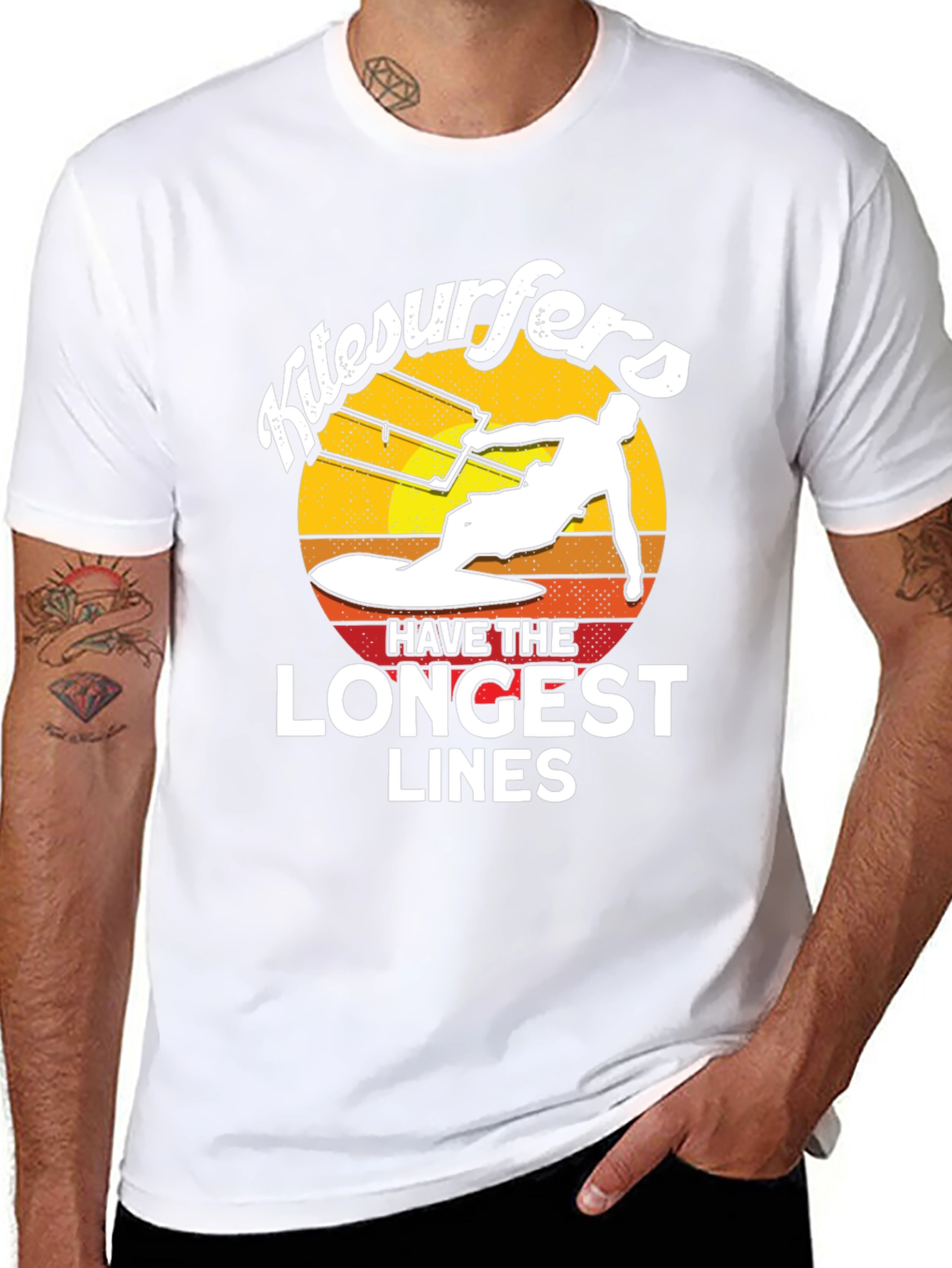 Kitesurfers Longest Lines Graphic T-Shirt