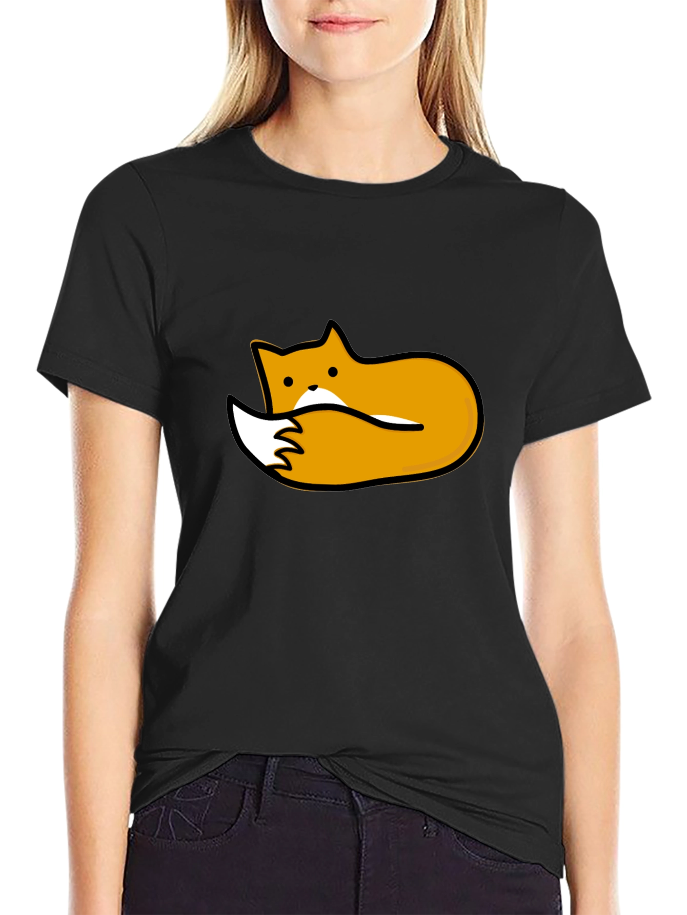 Black Fox Graphic Tee - Unisex Soft Cotton