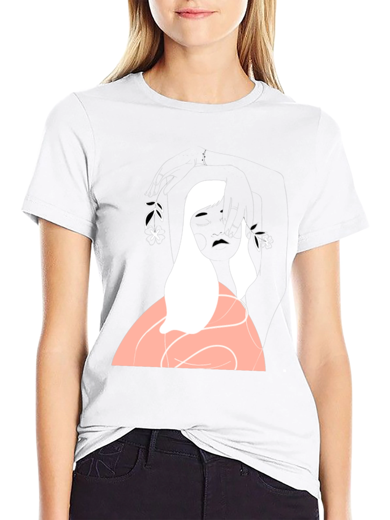 Artistic Graphic Print T-Shirt - Unique Design