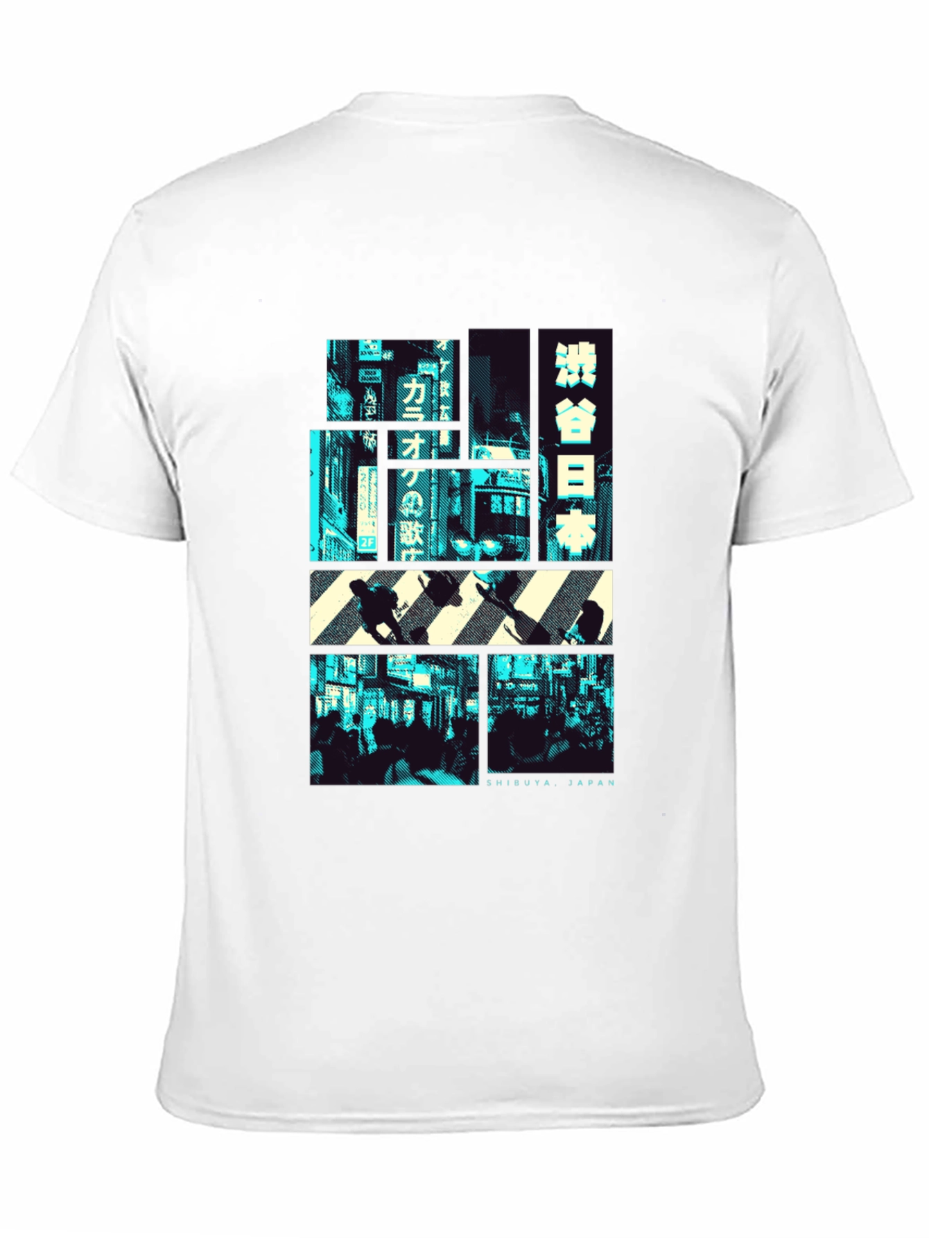 Shibuya Japan Graphic Print Black T-Shirt