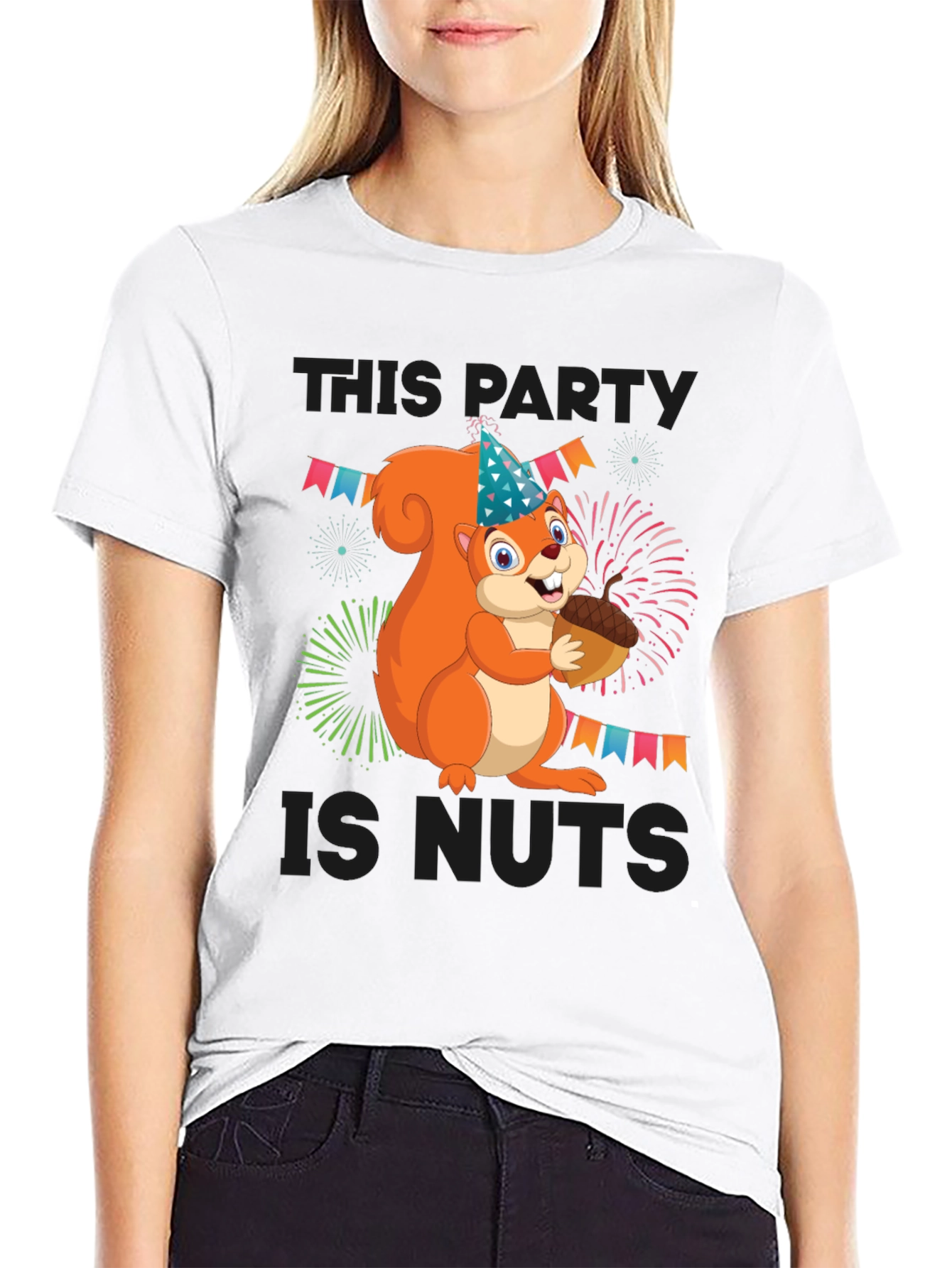 This Party is Nuts T-Shirt with Squirrel