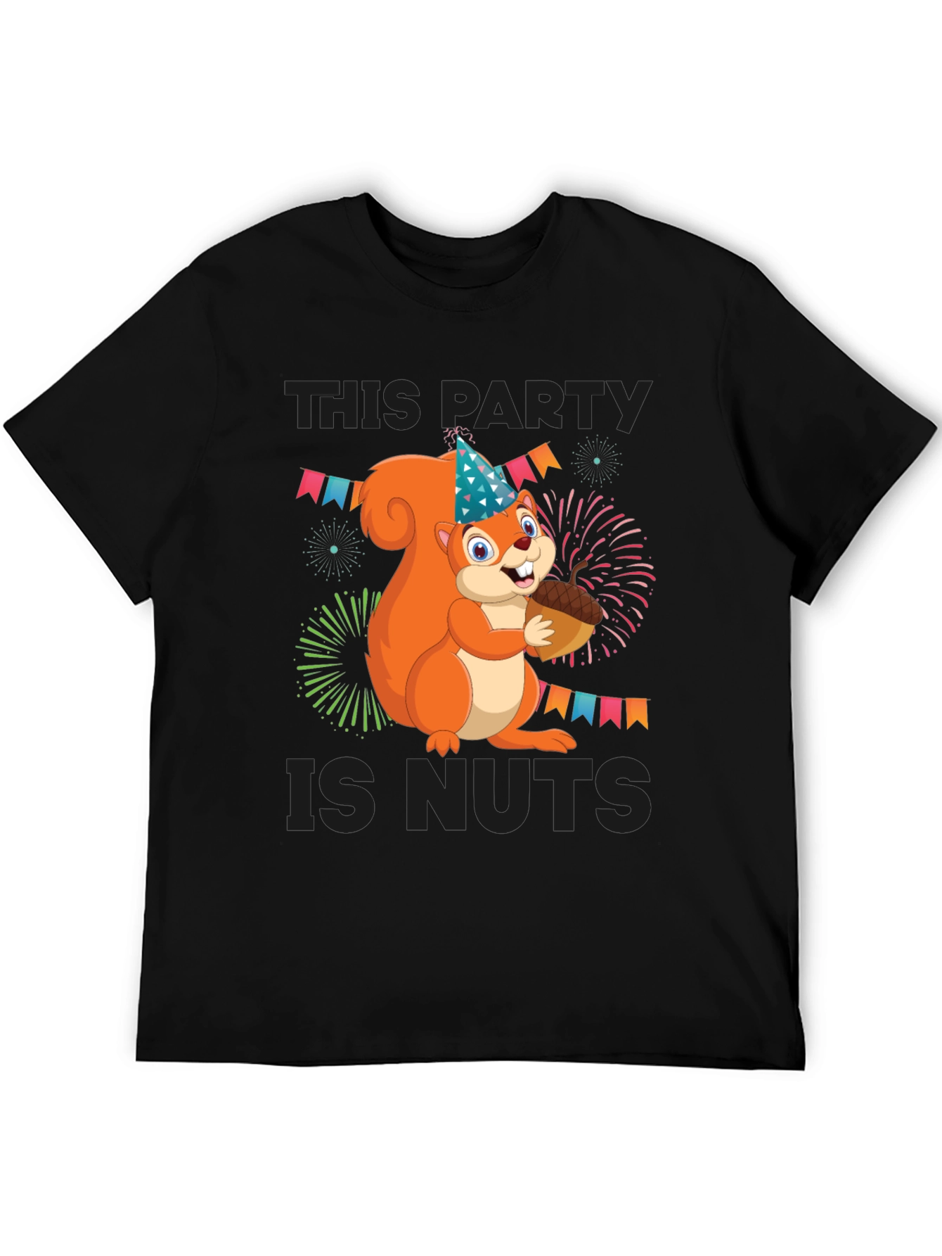 This Party is Nuts T-Shirt with Squirrel