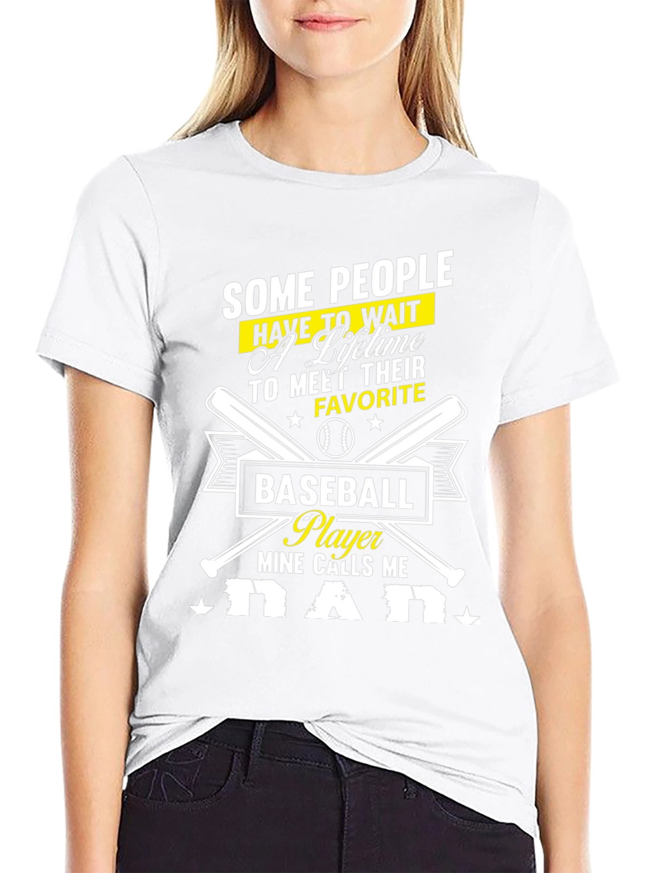 Baseball Dad T-Shirt - Mine Calls Me Dad