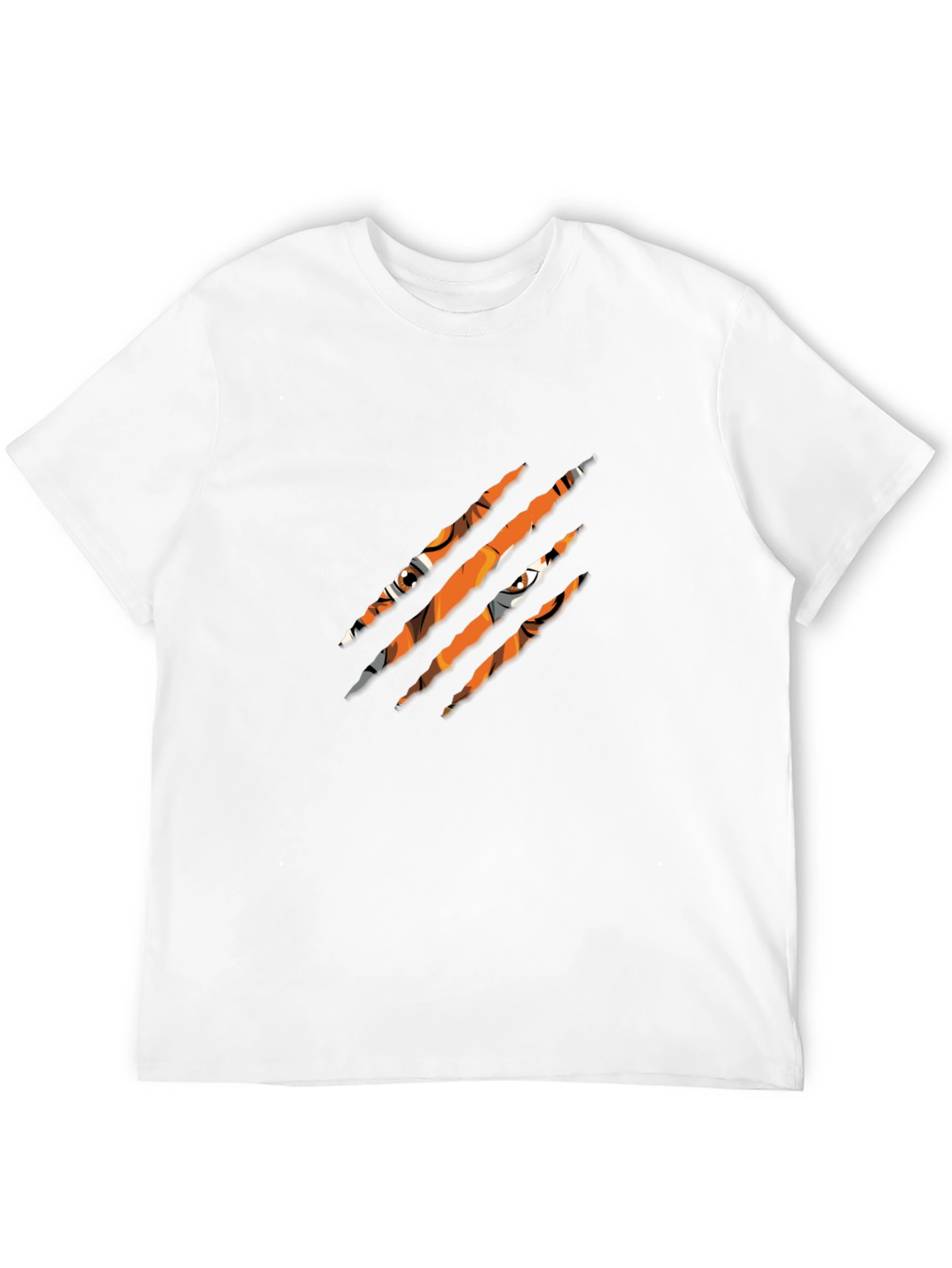 Mens Black Tiger Graphic Tee
