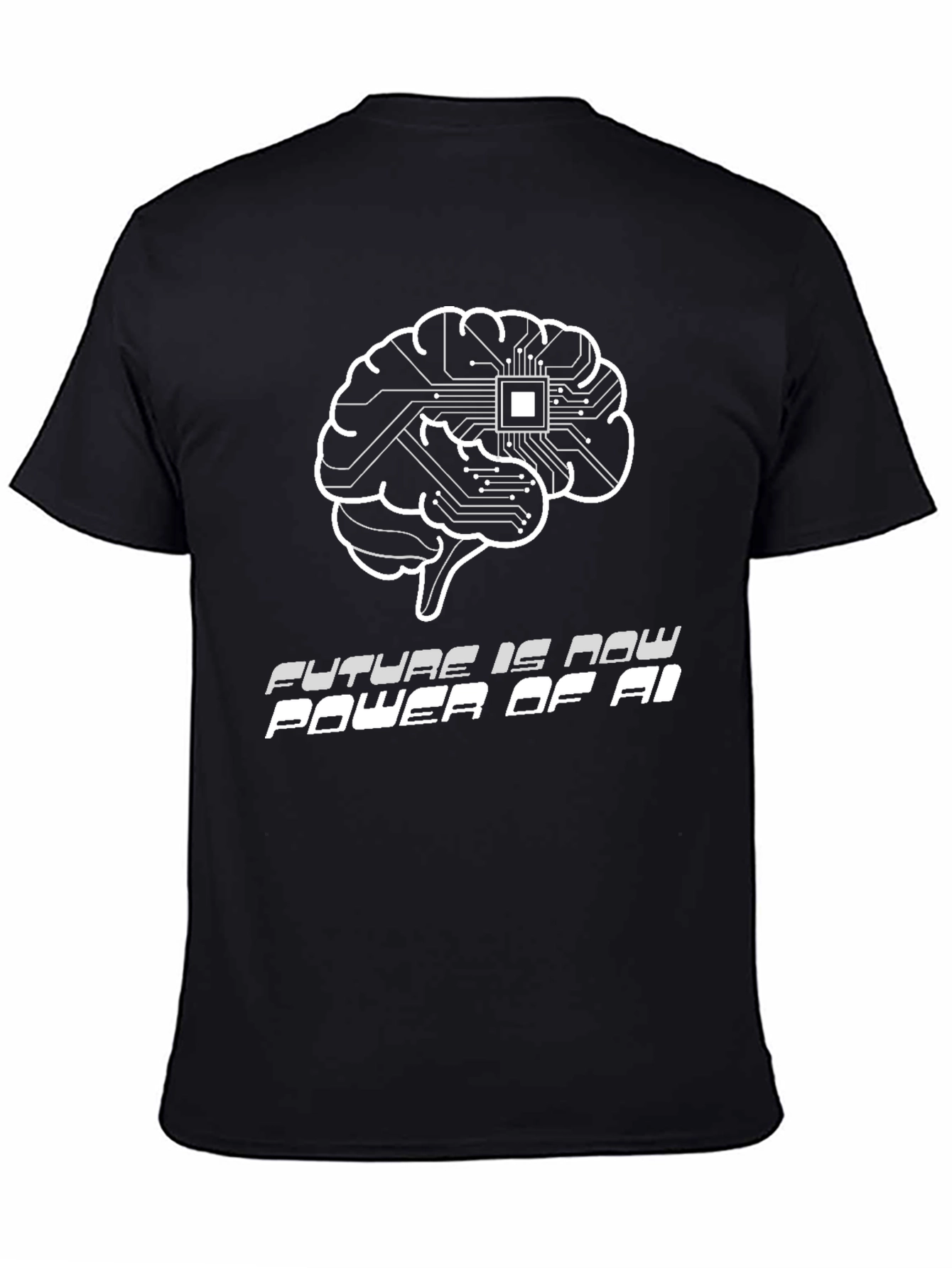 AI Brain Power T-Shirt - Future is Now