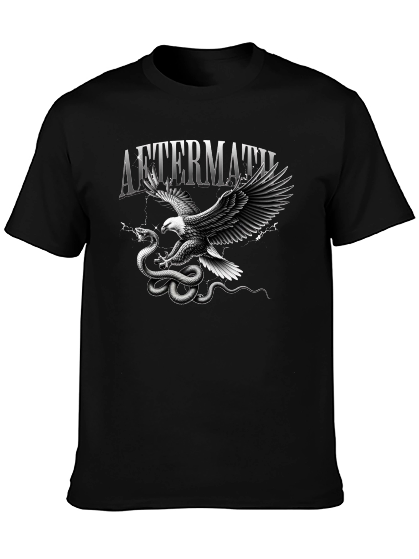Aftermath Eagle vs Snake Black T-Shirt