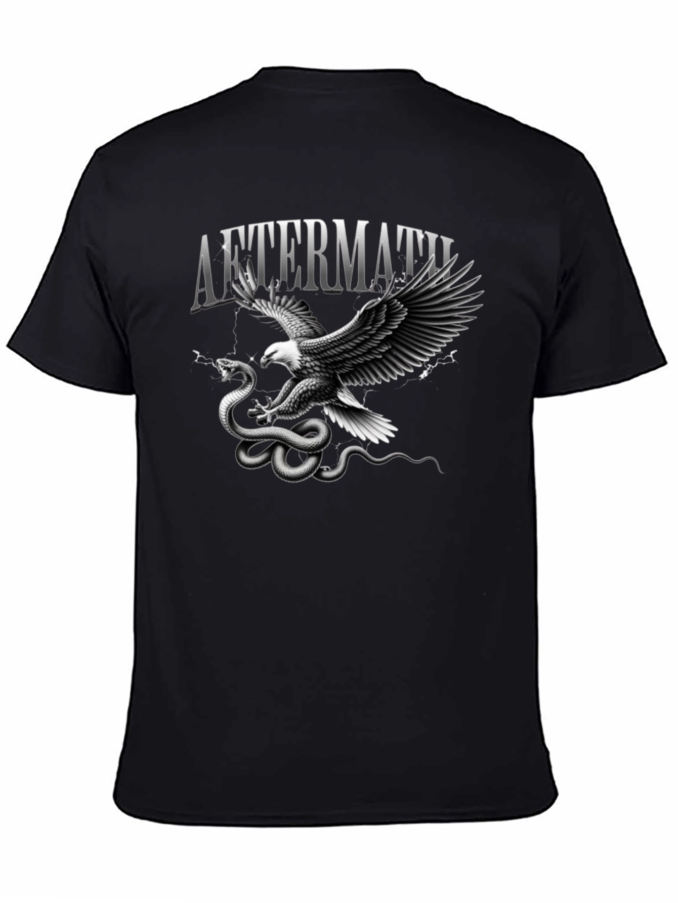 Aftermath Eagle vs Snake Black T-Shirt