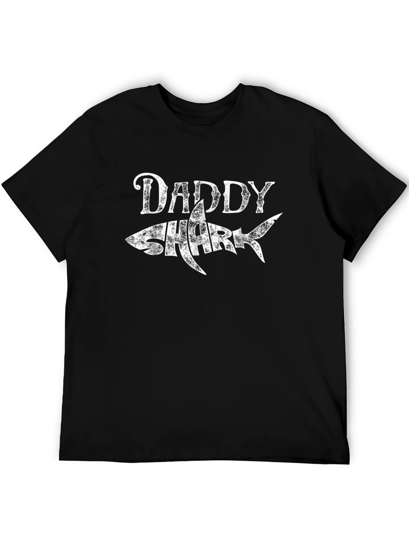 Daddy Shark T-Shirt - Mens Black Graphic Tee