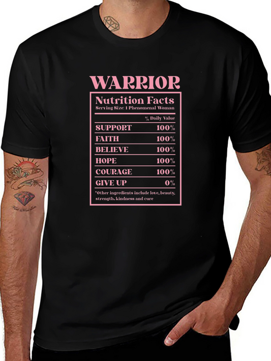 Warrior Nutrition Facts Graphic Tee
