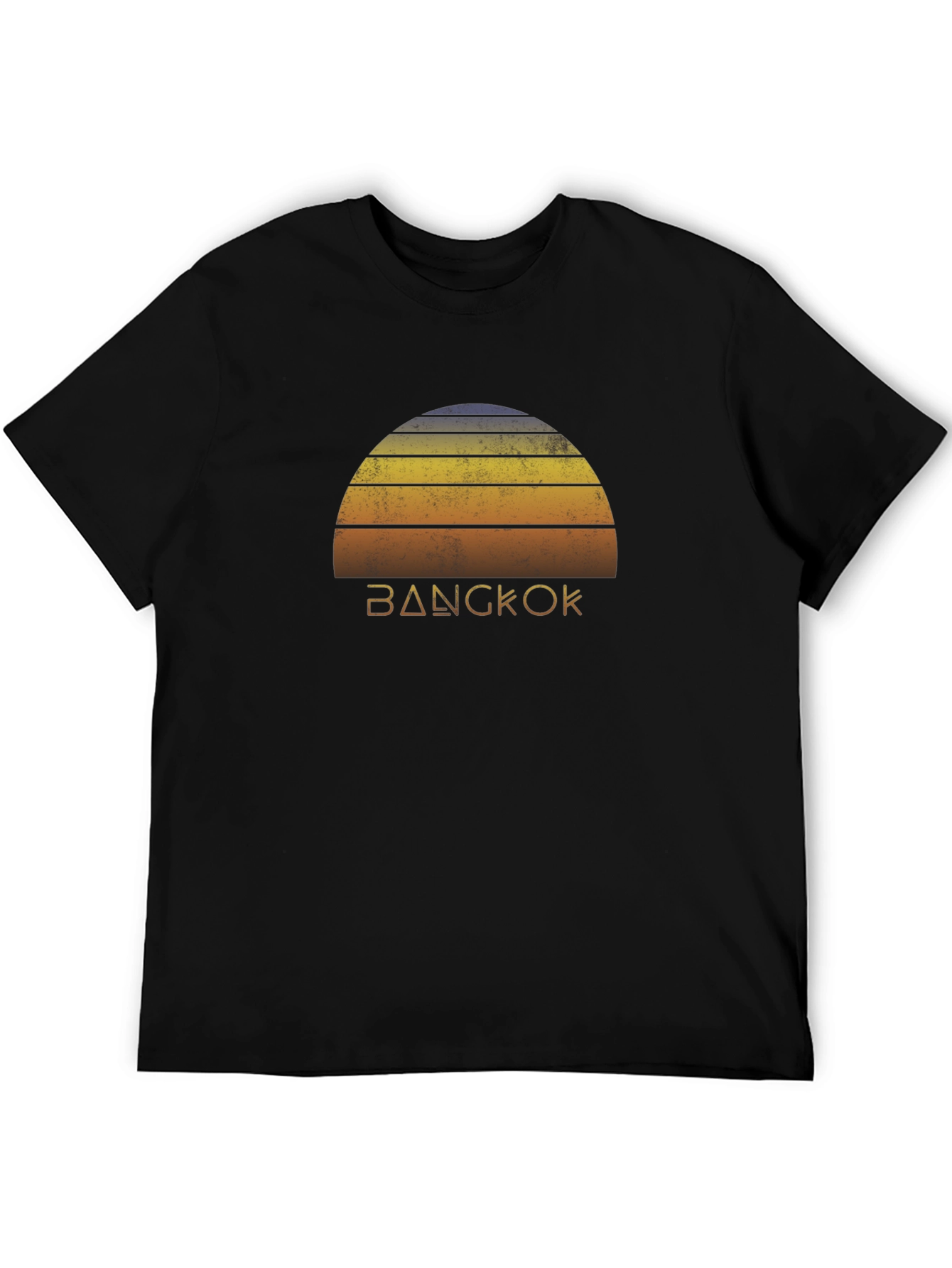 Bangkok Retro Sunset Graphic T-Shirt