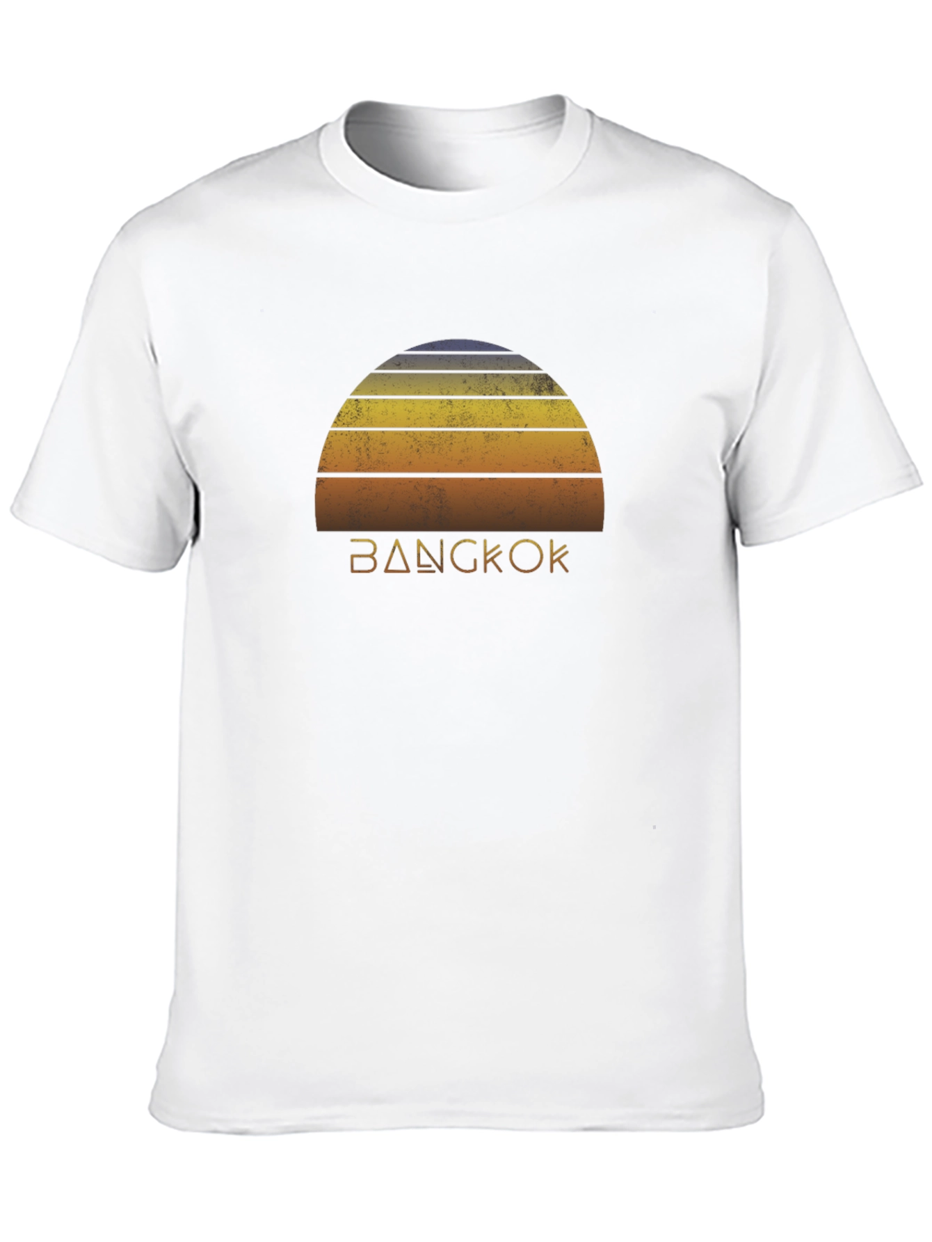 Bangkok Retro Sunset Graphic T-Shirt