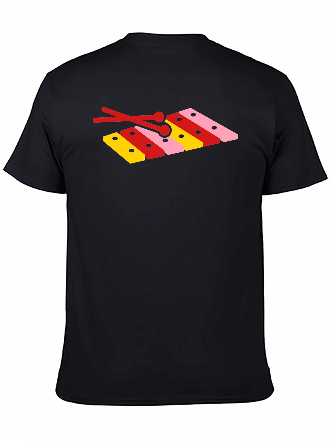 Musical Xylophone Graphic Tee - Black