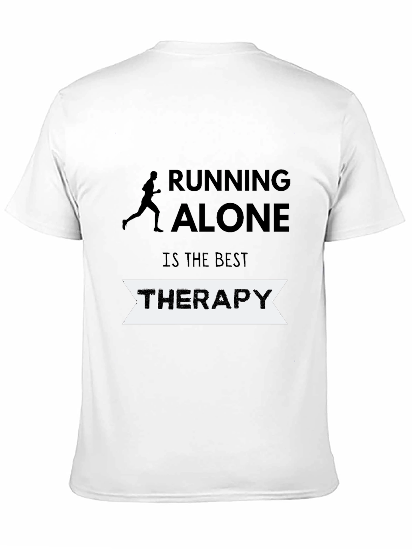 Running Alone Therapy T-Shirt - Black