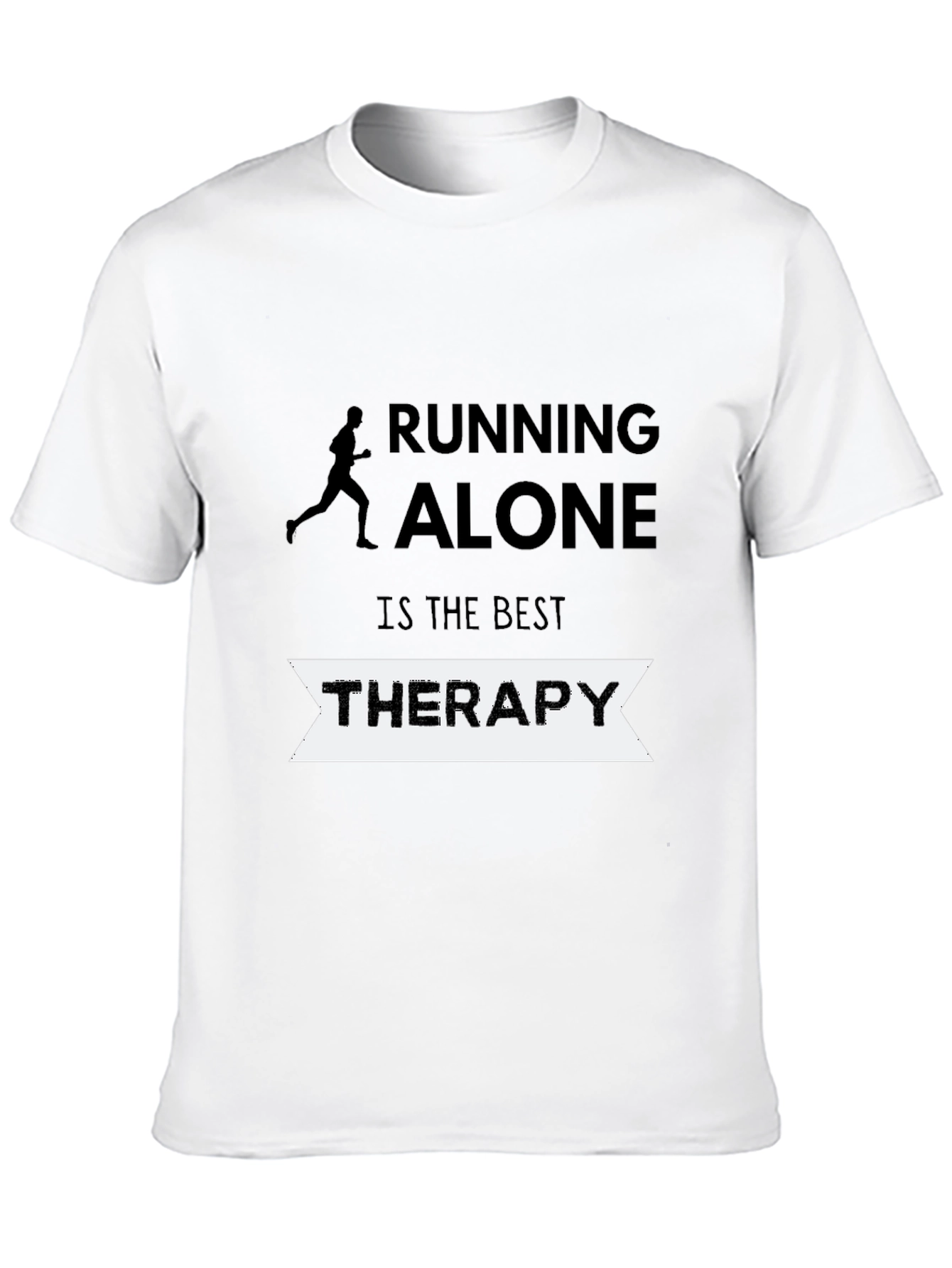 Running Alone Therapy T-Shirt - Black