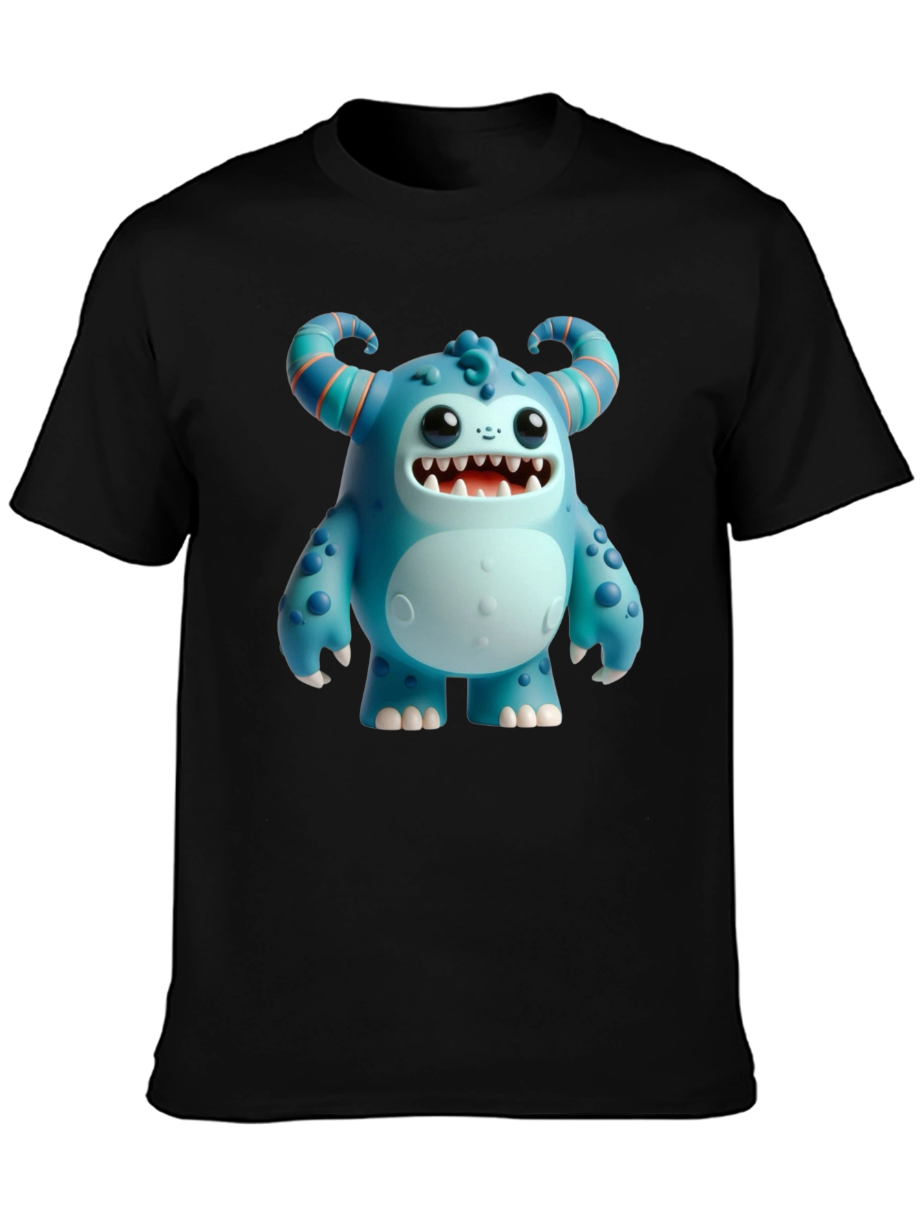 Monster Graphic Black T-Shirt