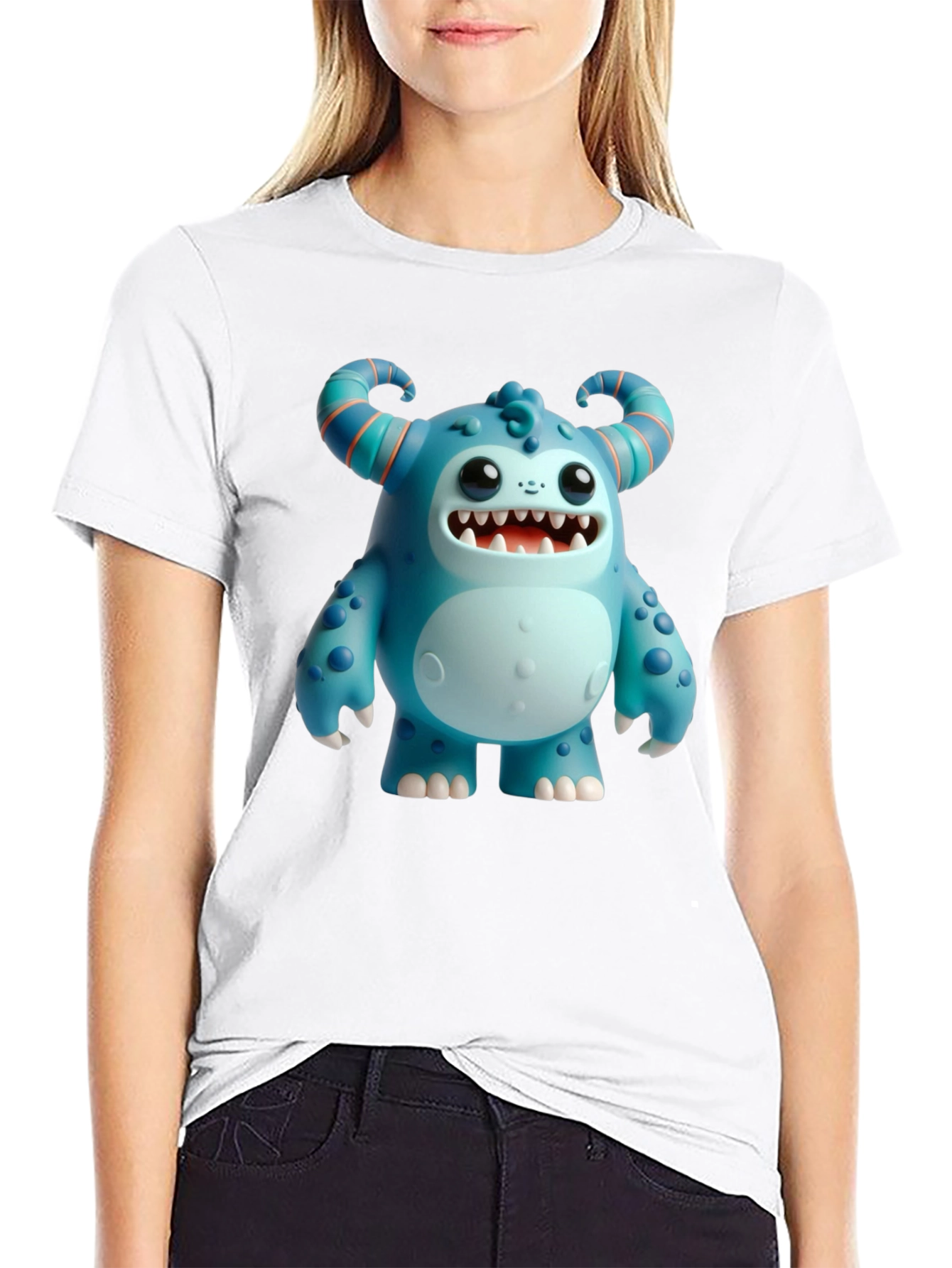 Monster Graphic Black T-Shirt