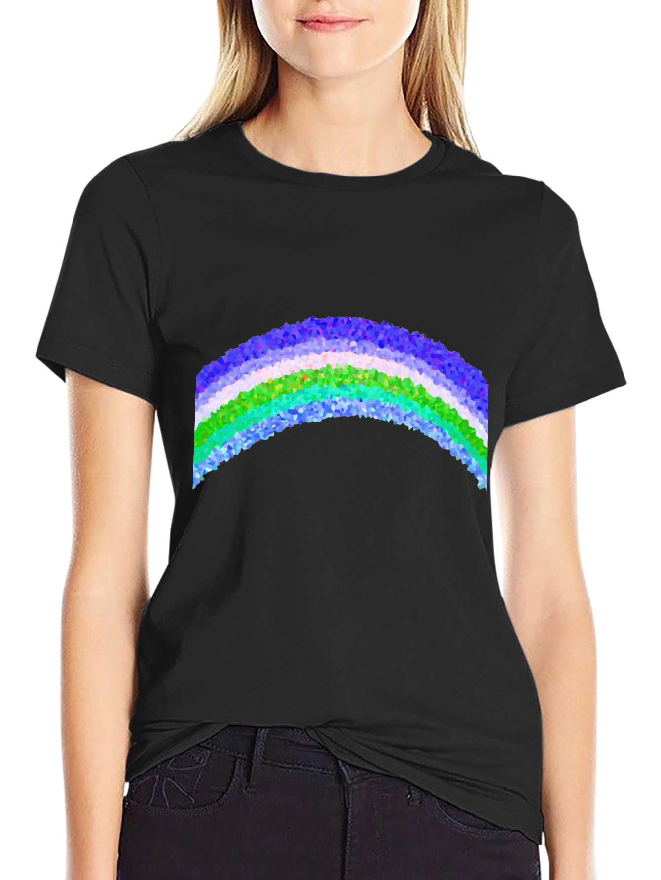Prismatic Rainbow Graphic Tee - Cool & Trendy