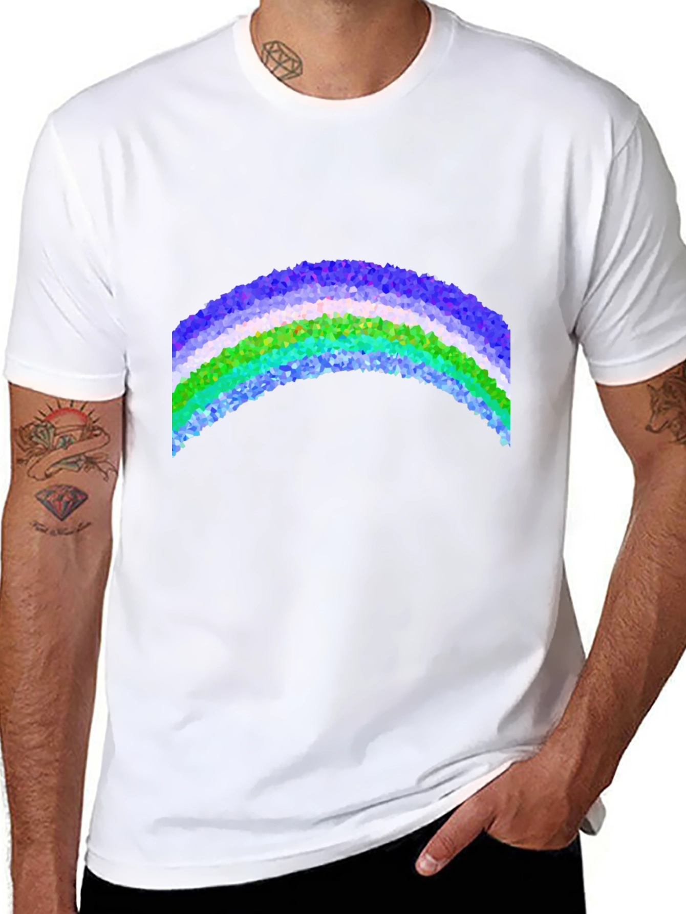 Prismatic Rainbow Graphic Tee - Cool & Trendy