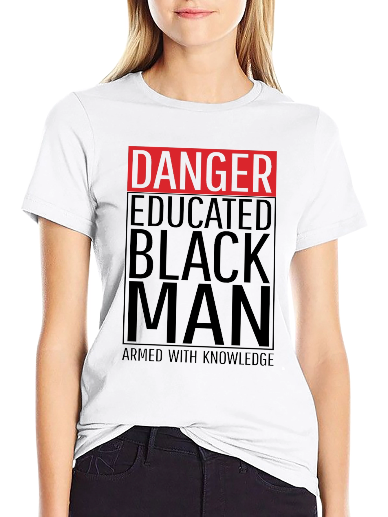 Danger Educated Black Man T-Shirt