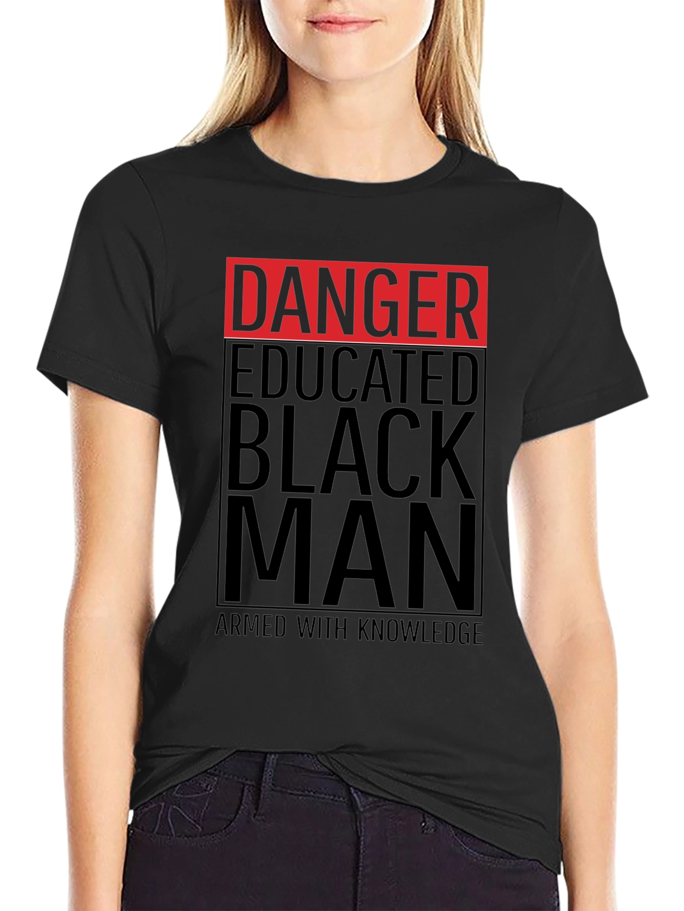 Danger Educated Black Man T-Shirt