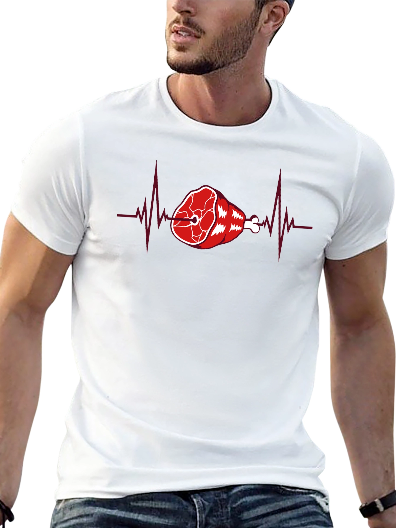 Meat ECG T-Shirt - Heartbeat