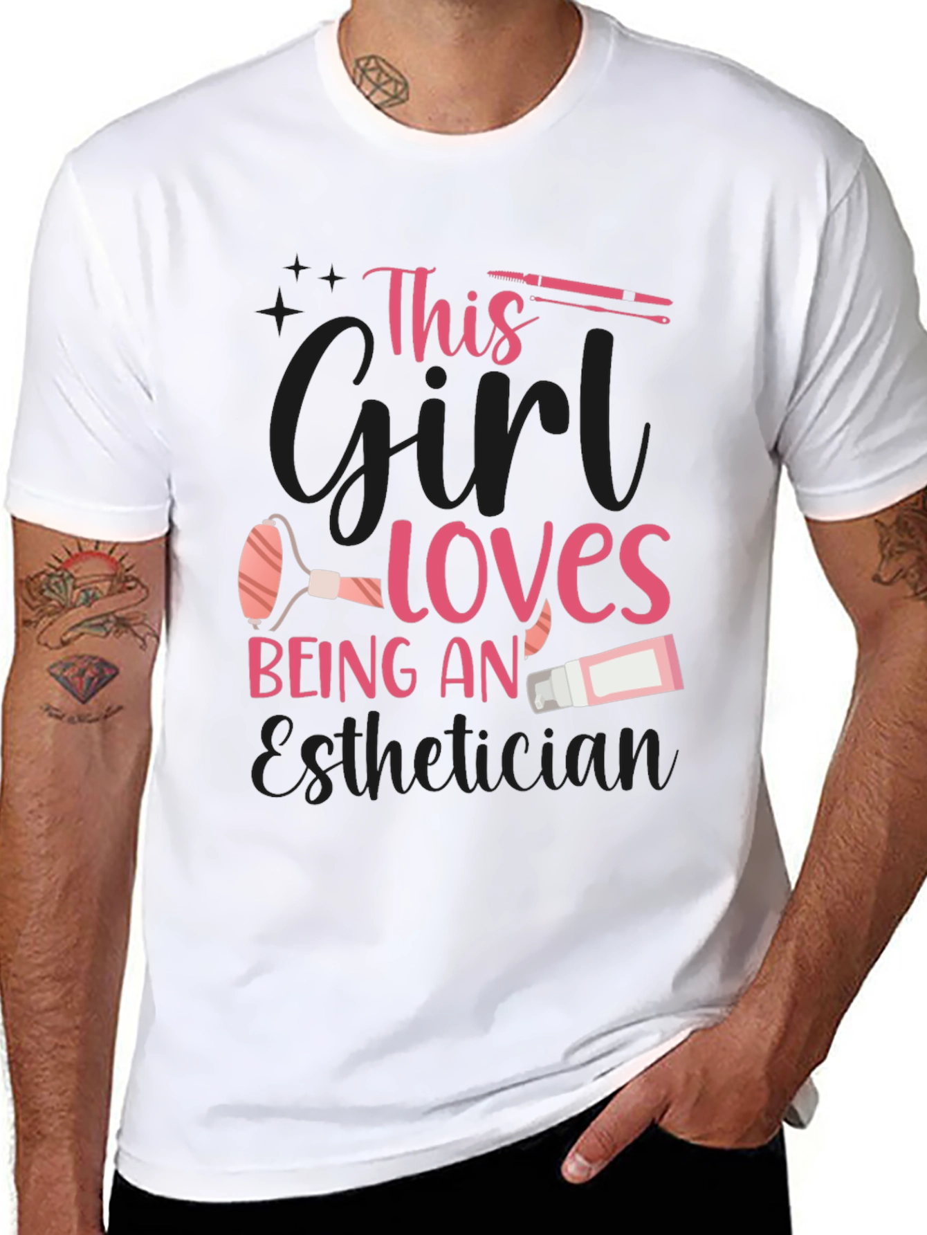 Esthetician T-Shirt: This Girl Loves Being An Esthetician