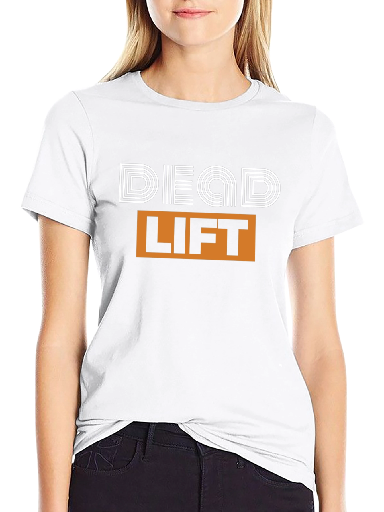 Deadlift Graphic Tee - Black Cotton Workout Shirt