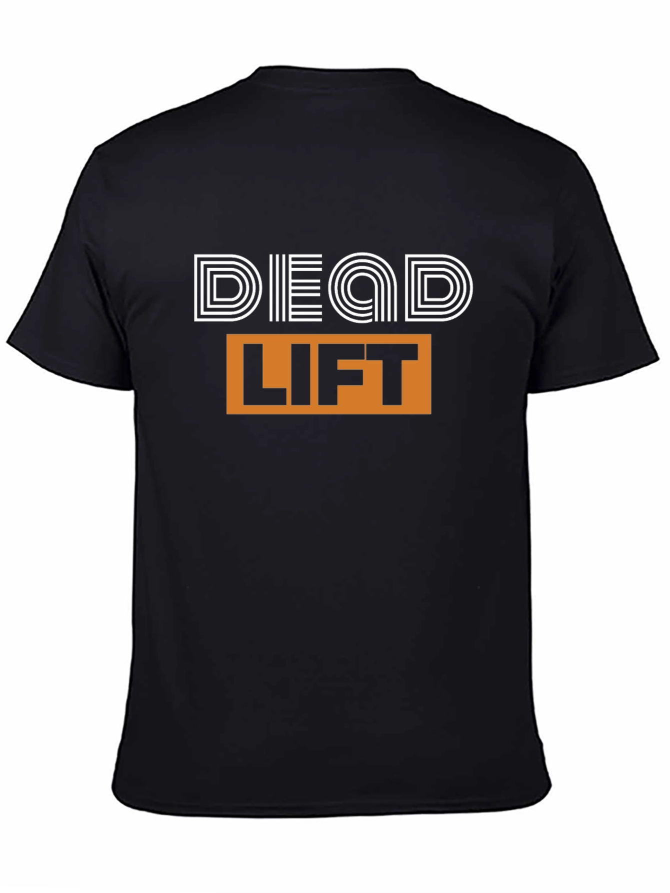 Deadlift Graphic Tee - Black Cotton Workout Shirt