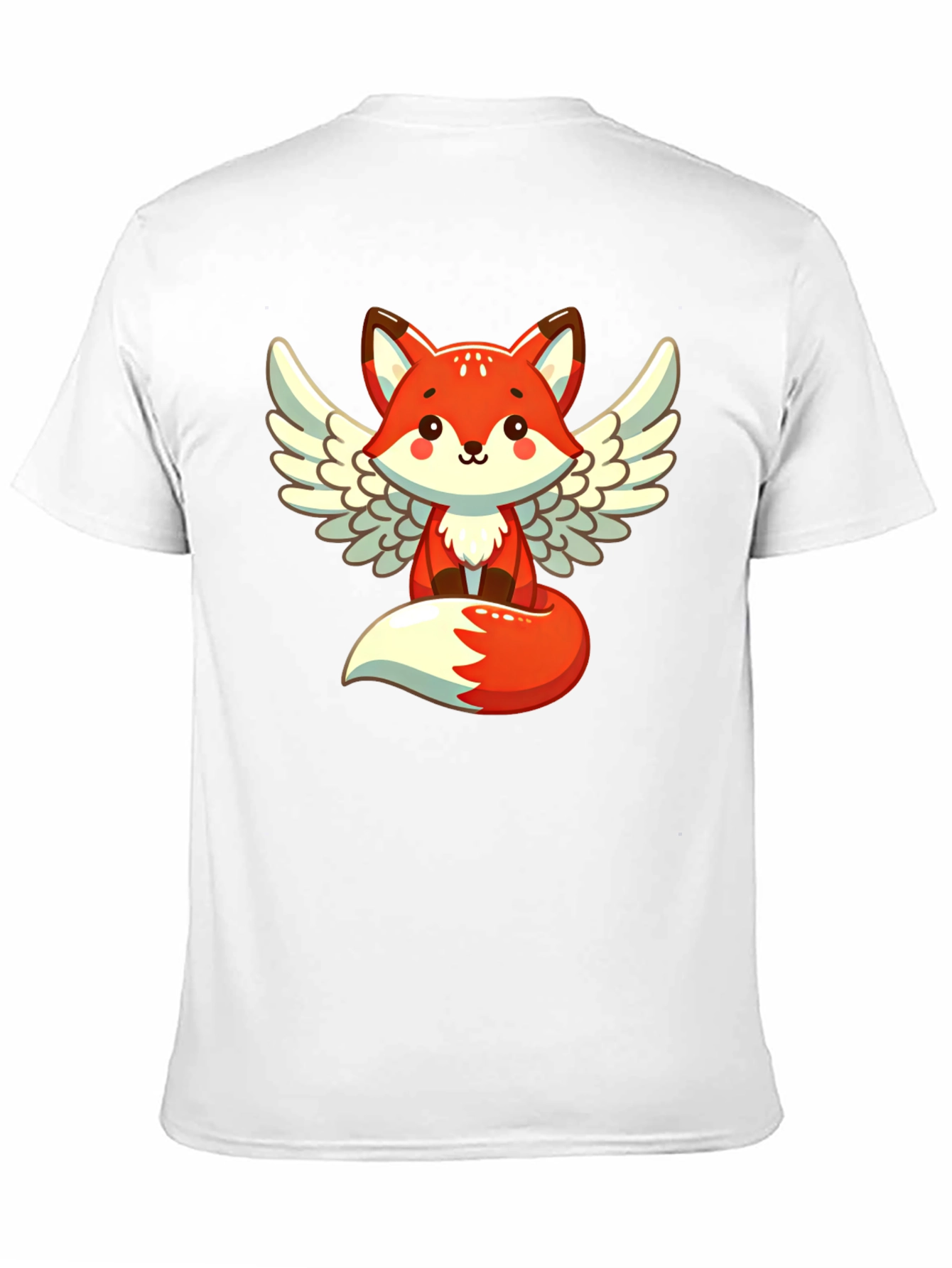 Cute Fox Angel Wings Graphic T-Shirt