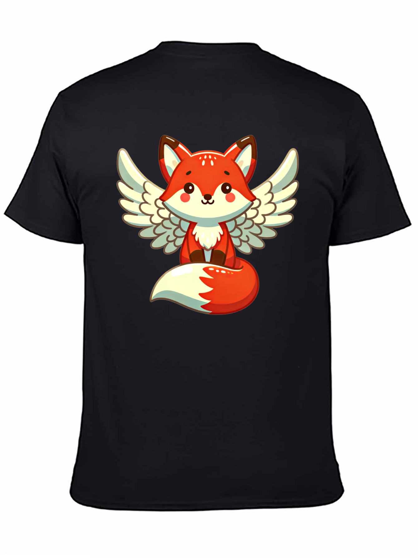 Cute Fox Angel Wings Graphic T-Shirt