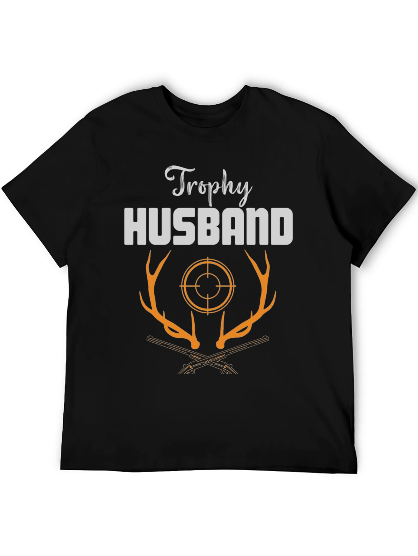 Trophy Husband Hunter T-Shirt - Deer Antler Graphic
