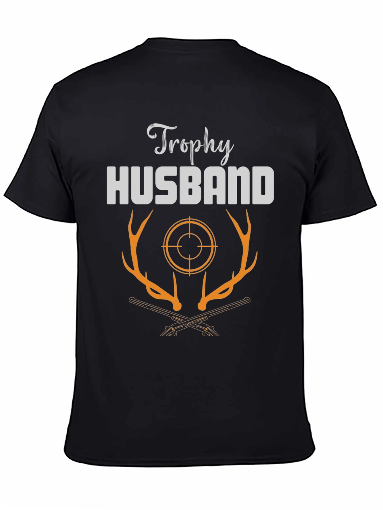 Trophy Husband Hunter T-Shirt - Deer Antler Graphic