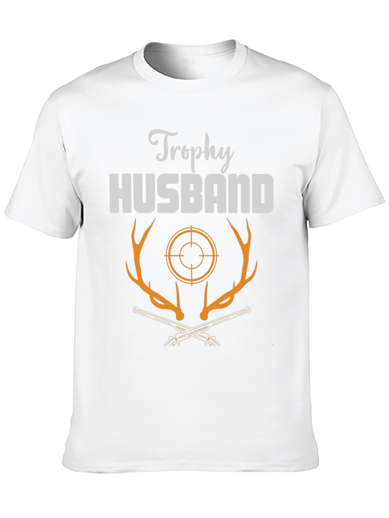 Trophy Husband Hunter T-Shirt - Deer Antler Graphic
