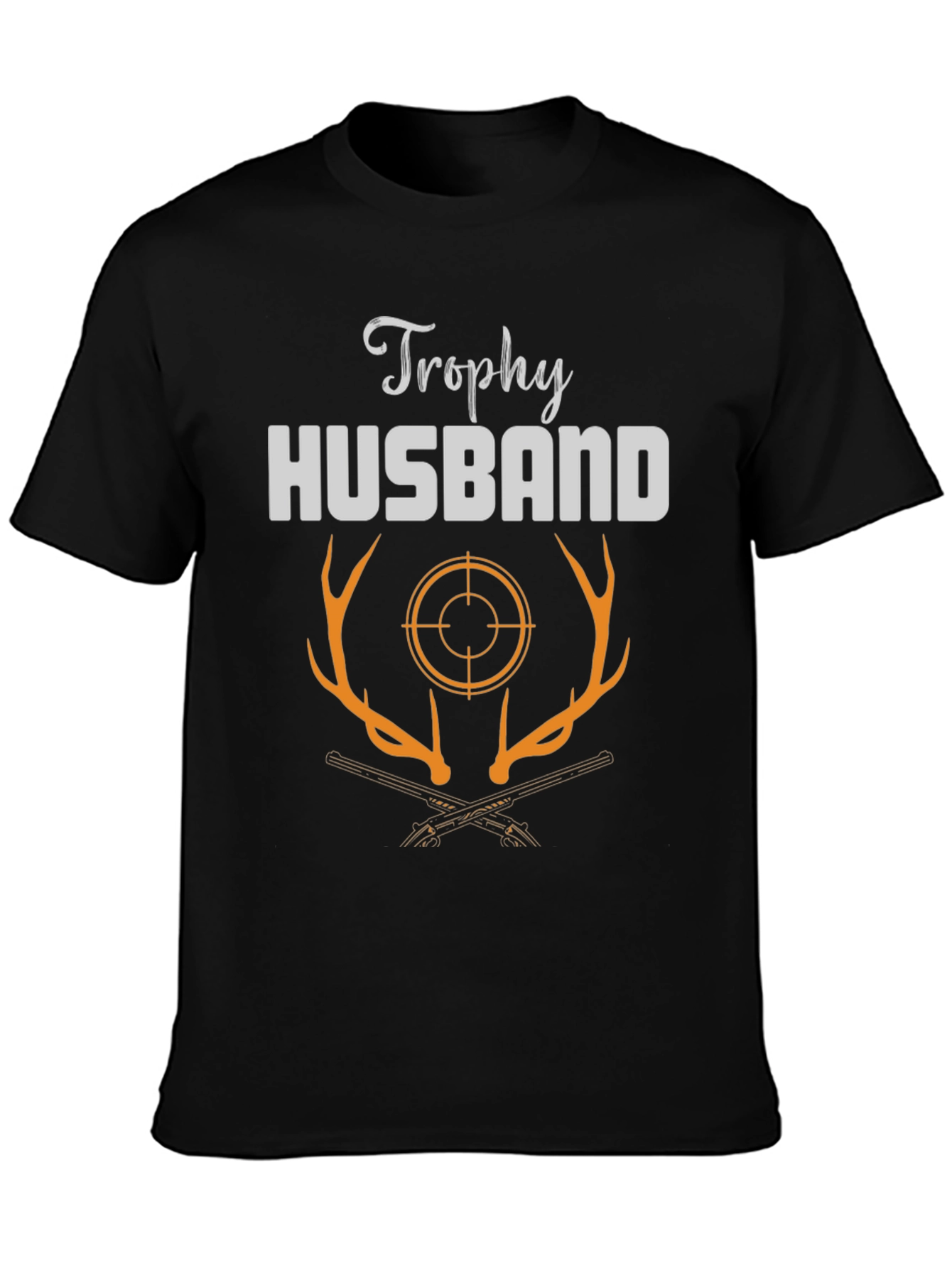 Trophy Husband Hunter T-Shirt - Deer Antler Graphic
