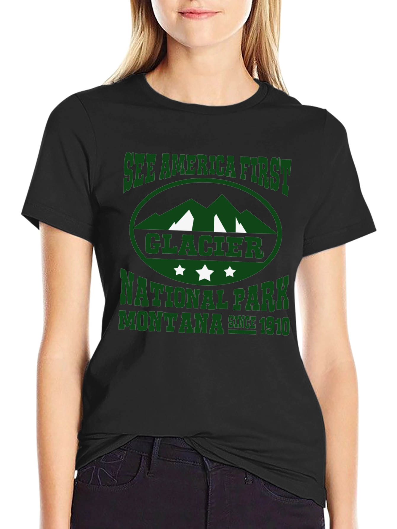 Glacier National Park Montana Graphic Tee