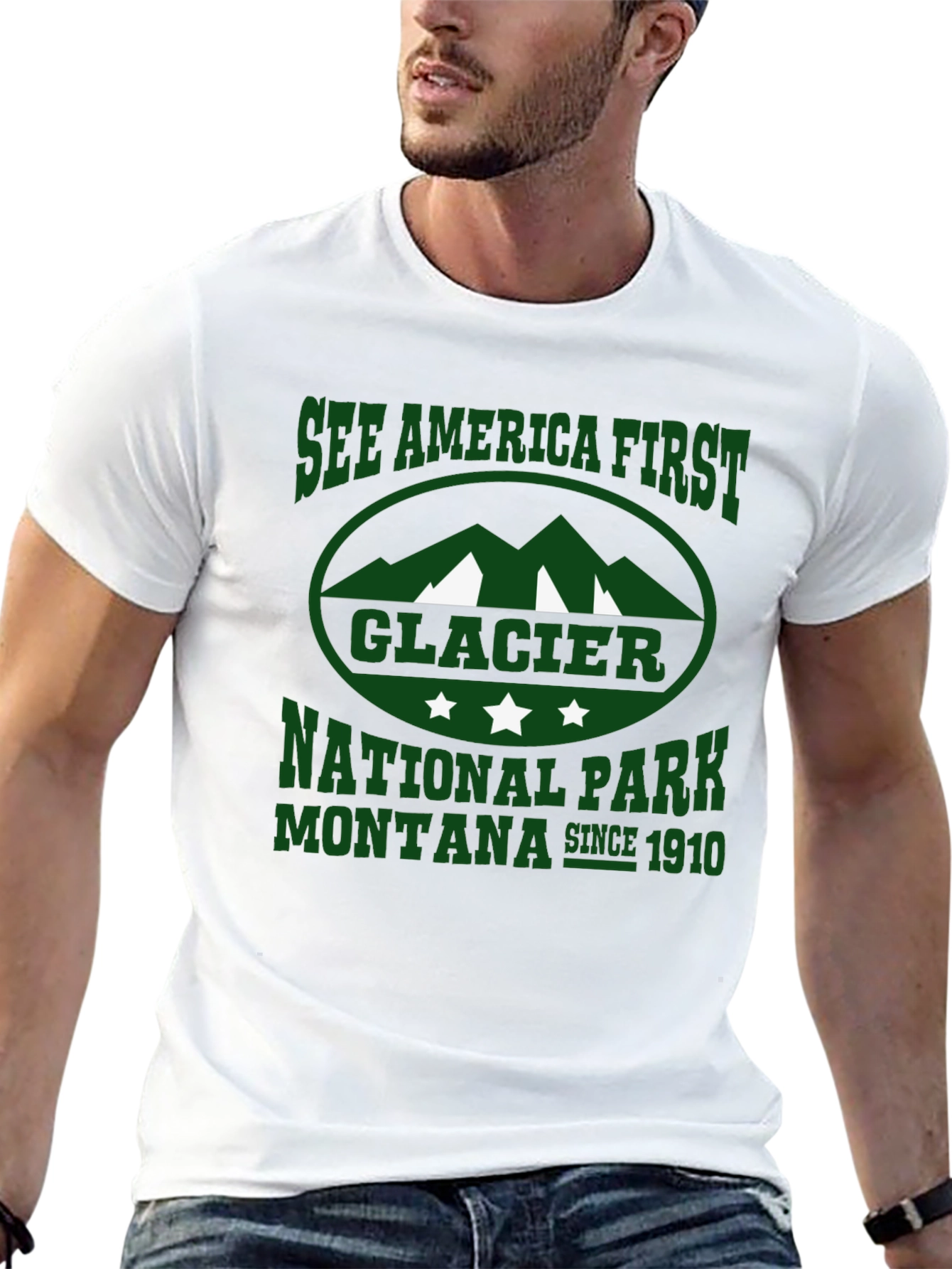 Glacier National Park Montana Graphic Tee